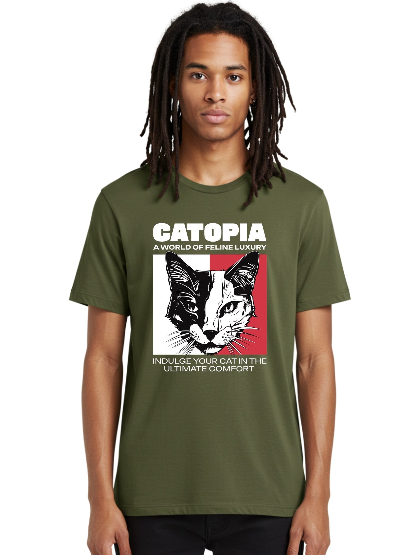 Catopia Mens Graphic Tee,100% Cotton,Casual Summer Wear AAT111 13