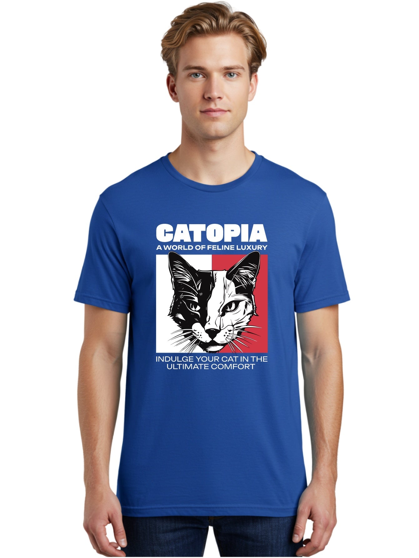 Catopia Mens Graphic Tee,100% Cotton,Casual Summer Wear AAT111 10