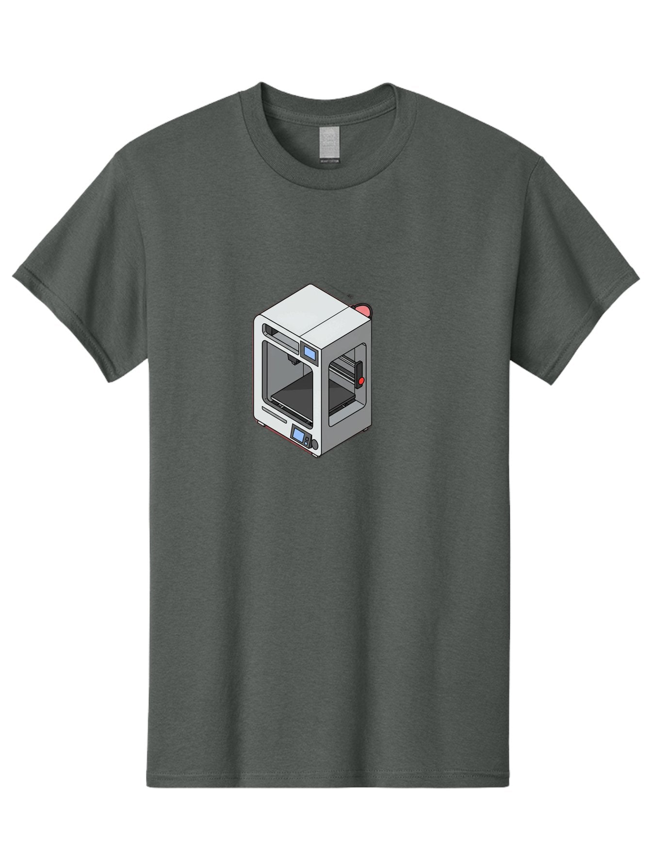 3D-Printer-11 Men'S Graphic Tee, 100% Cotton, Comfortable Casual Summer Wear, Machine Washable, 3D Printing Technology, Additive Manufacturing, Rapid Prototyping, Digital Fabrication, Futuristic Design, Modern Machinery, Precision Engineering, Baa004 7