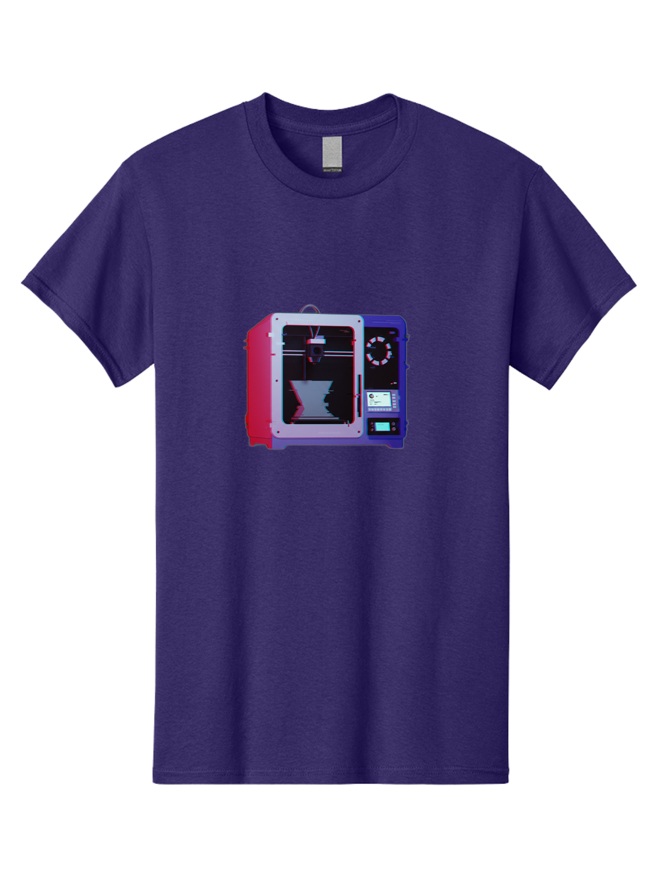 3D-Printer-15 Men'S Graphic Tee, 100% Cotton, Comfortable Casual Summer Wear, Machine Washable, 3D Printing Technology, Additive Manufacturing, Futuristic Design, Digital Fabrication, Rapid Prototyping, Custom Parts, Innovative Machinery Baa008
