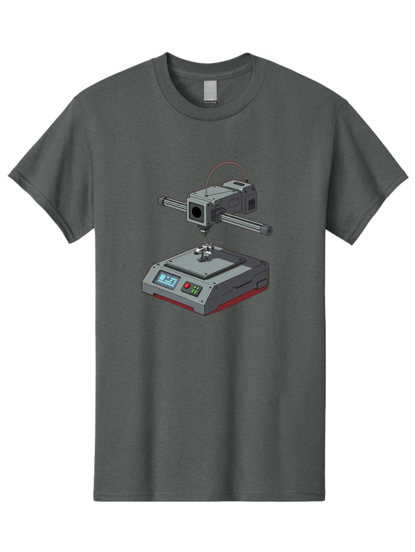 3D-Printer-17 Men'S Graphic Tee, 100% Cotton, Comfortable Casual Summer Wear, Machine Washable, 3D Printing Technology, Rapid Prototyping, Digital Fabrication, Additive Manufacturing, Futuristic Design, Robotic Arm, Cutting-Edge Innovation, Baa010 11