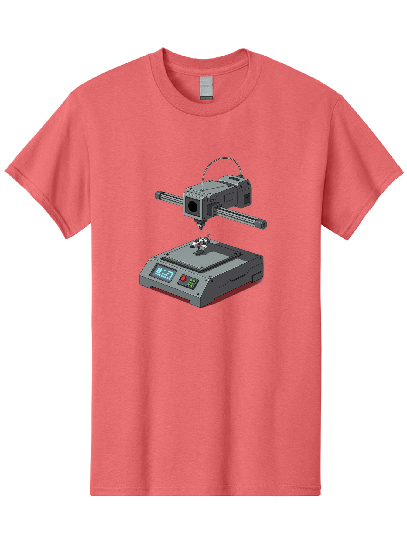 3D-Printer-17 Men'S Graphic Tee, 100% Cotton, Comfortable Casual Summer Wear, Machine Washable, 3D Printing Technology, Rapid Prototyping, Digital Fabrication, Additive Manufacturing, Futuristic Design, Robotic Arm, Cutting-Edge Innovation, Baa010 21