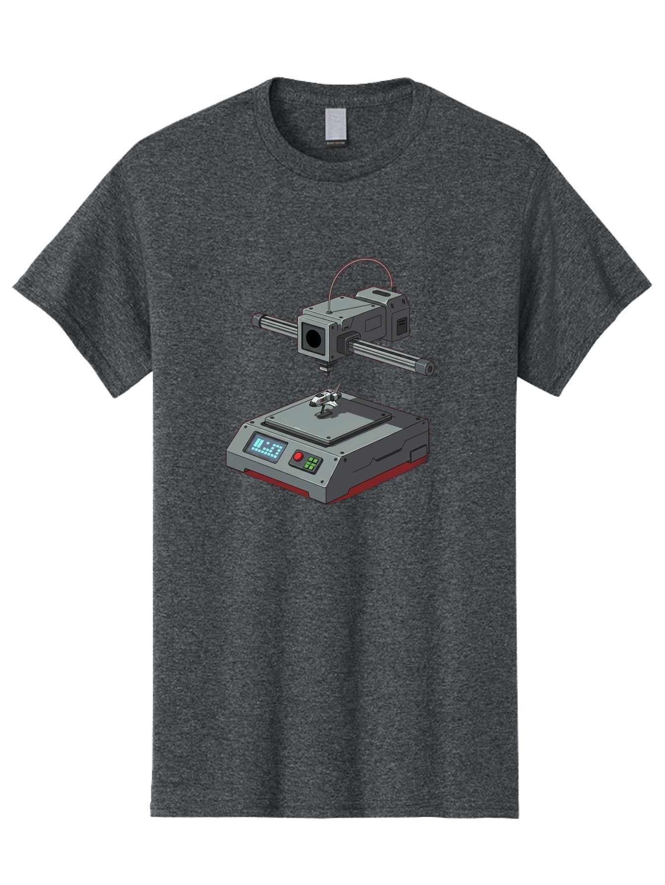 3D-Printer-17 Men'S Graphic Tee, 100% Cotton, Comfortable Casual Summer Wear, Machine Washable, 3D Printing Technology, Rapid Prototyping, Digital Fabrication, Additive Manufacturing, Futuristic Design, Robotic Arm, Cutting-Edge Innovation, Baa010 9