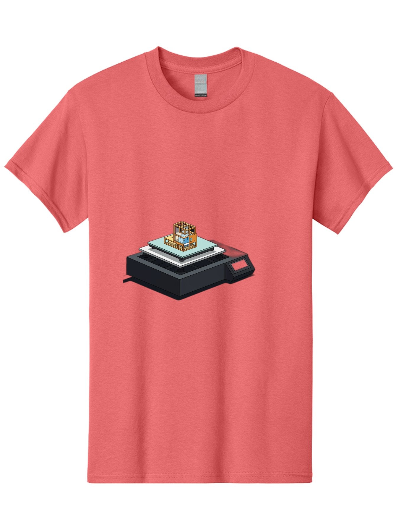 3D-Printer-19 Men'S Graphic Tee, 100% Cotton, Comfortable Casual Summer Wear, Machine Washable, 3D Printing Technology, Additive Manufacturing, Prototype Development, Rapid Prototyping, 3D Modeling, Futuristic Design, Innovative Printing, Baa012 3