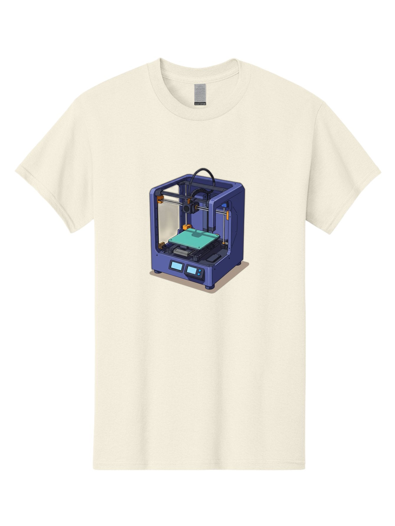 3D-Printer-26 Men'S Graphic Tee, 100% Cotton, Comfortable Casual Summer Wear, Machine Washable, 3D Printing Technology, Additive Manufacturing, Digital Fabrication, Rapid Prototyping, Custom Parts, Innovative Design, Futuristic Machinery, Baa020 6