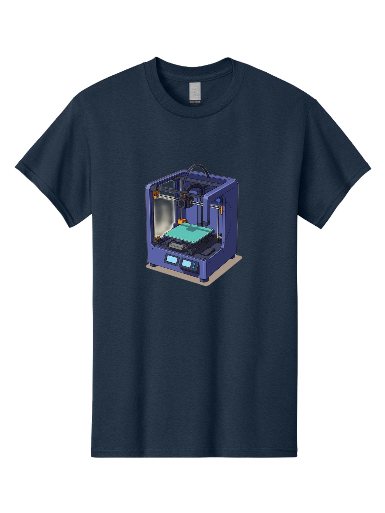 3D-Printer-26 Men'S Graphic Tee, 100% Cotton, Comfortable Casual Summer Wear, Machine Washable, 3D Printing Technology, Additive Manufacturing, Digital Fabrication, Rapid Prototyping, Custom Parts, Innovative Design, Futuristic Machinery, Baa020 14