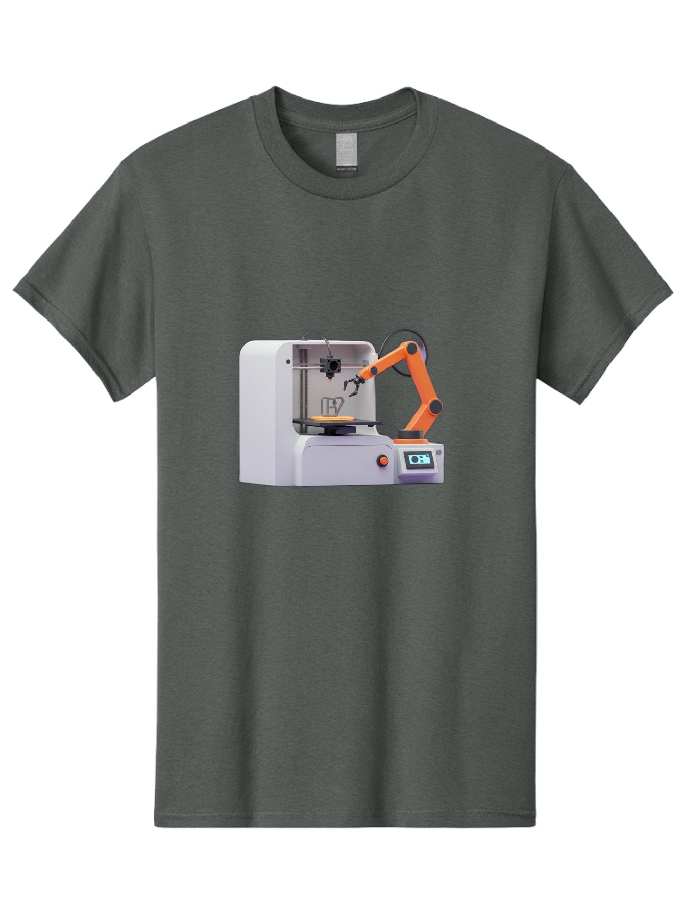 3D-Printer-28 Men'S Graphic Tee, 100% Cotton, Comfortable Casual Summer Wear, Machine Washable, 3D Printing Technology, Robotic Arm, Precision Engineering, Additive Manufacturing, Digital Fabrication, Prototype Development, 3D Modeling Baa022 11