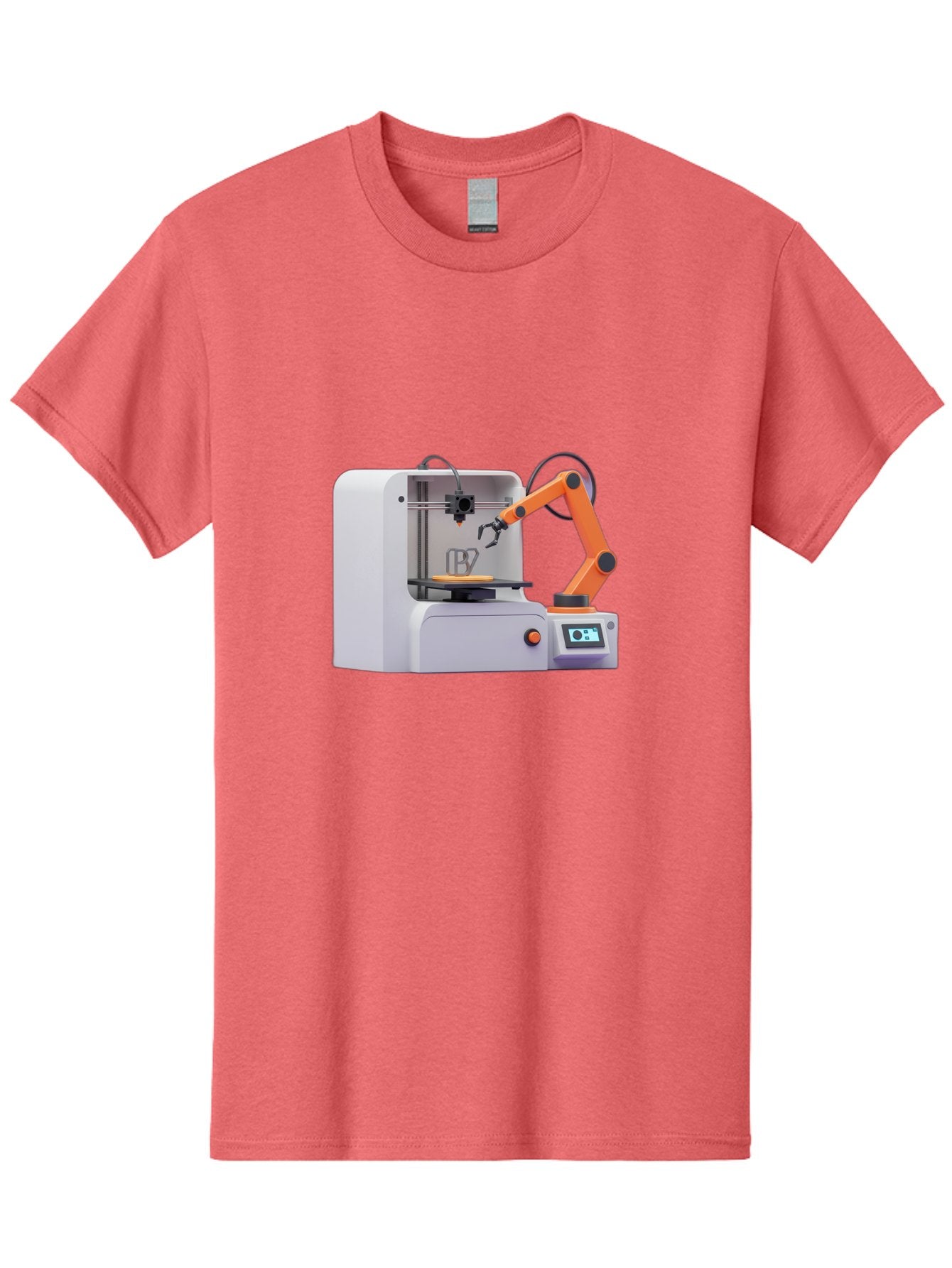 3D-Printer-28 Men'S Graphic Tee, 100% Cotton, Comfortable Casual Summer Wear, Machine Washable, 3D Printing Technology, Robotic Arm, Precision Engineering, Additive Manufacturing, Digital Fabrication, Prototype Development, 3D Modeling Baa022 12