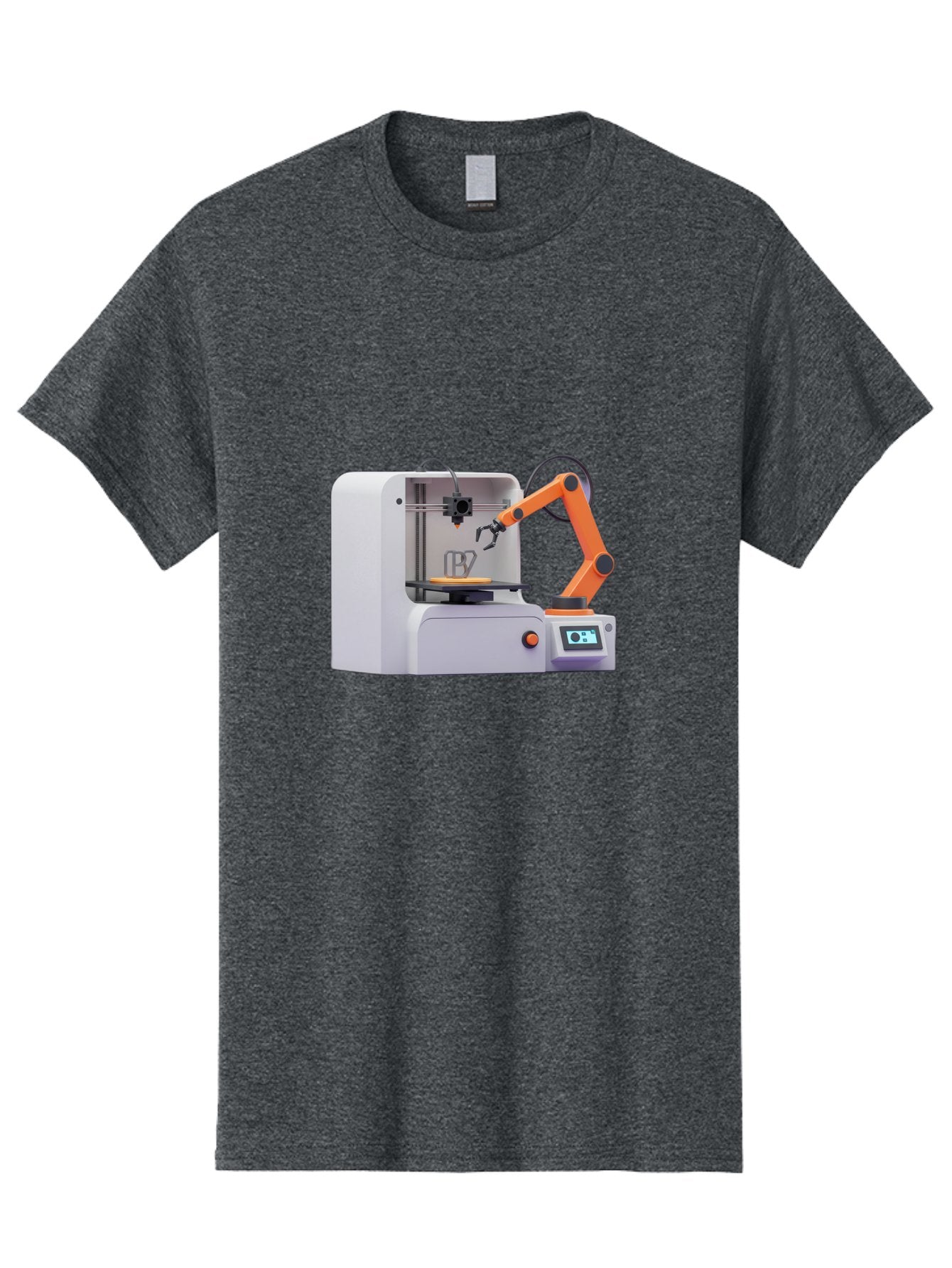 3D-Printer-28 Men'S Graphic Tee, 100% Cotton, Comfortable Casual Summer Wear, Machine Washable, 3D Printing Technology, Robotic Arm, Precision Engineering, Additive Manufacturing, Digital Fabrication, Prototype Development, 3D Modeling Baa022 3