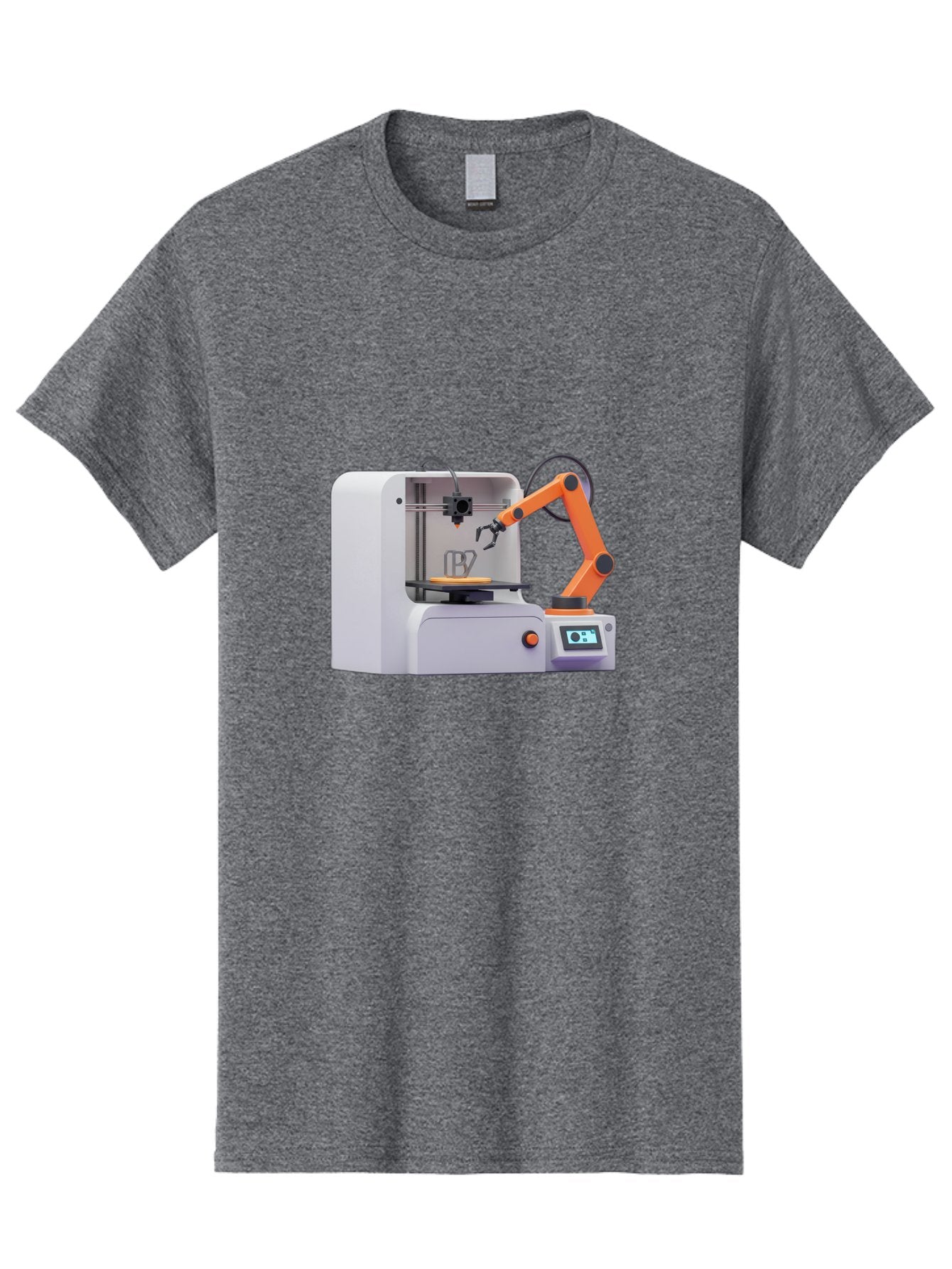 3D-Printer-28 Men'S Graphic Tee, 100% Cotton, Comfortable Casual Summer Wear, Machine Washable, 3D Printing Technology, Robotic Arm, Precision Engineering, Additive Manufacturing, Digital Fabrication, Prototype Development, 3D Modeling Baa022 7