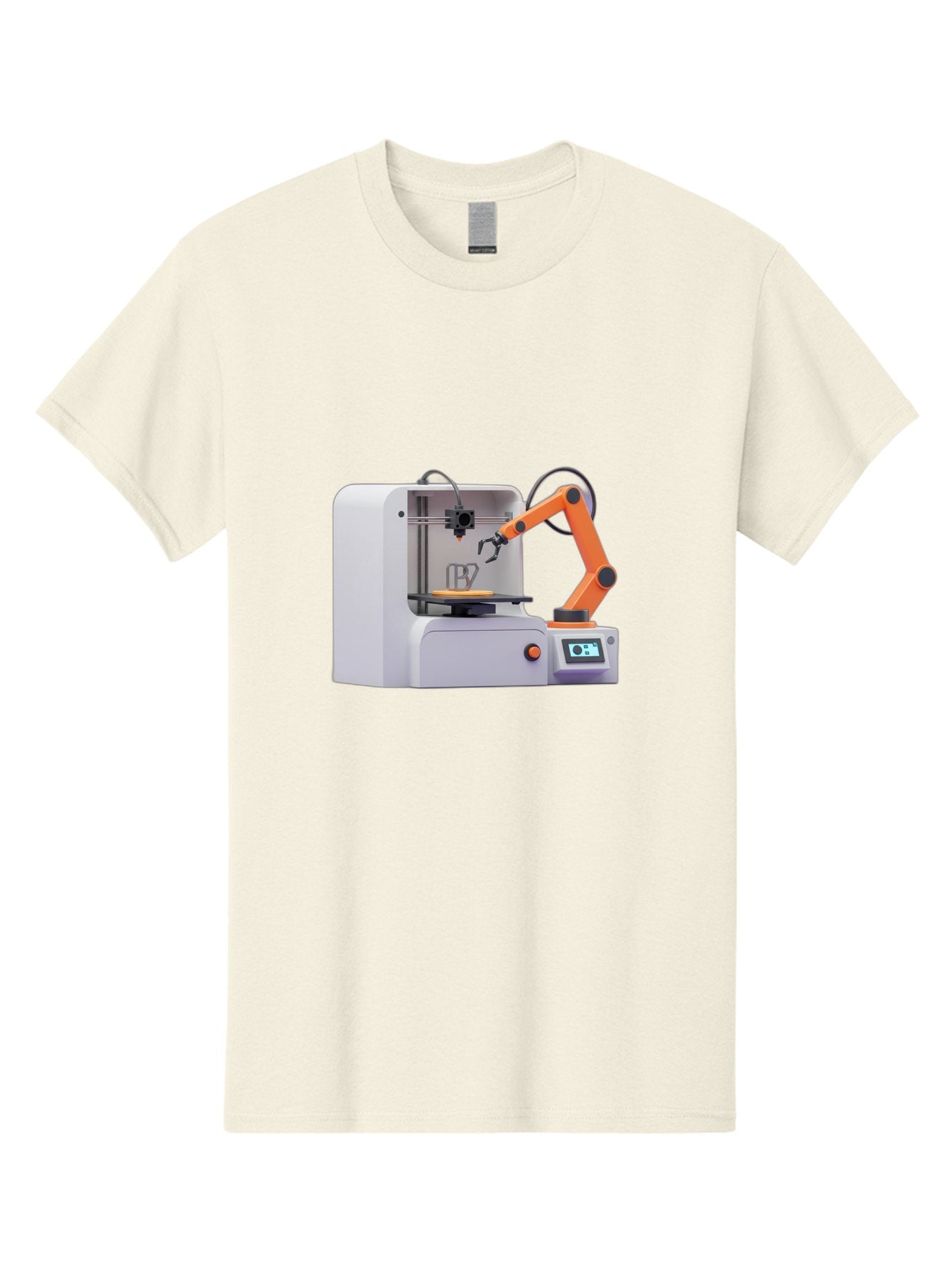3D-Printer-28 Men'S Graphic Tee, 100% Cotton, Comfortable Casual Summer Wear, Machine Washable, 3D Printing Technology, Robotic Arm, Precision Engineering, Additive Manufacturing, Digital Fabrication, Prototype Development, 3D Modeling Baa022 13
