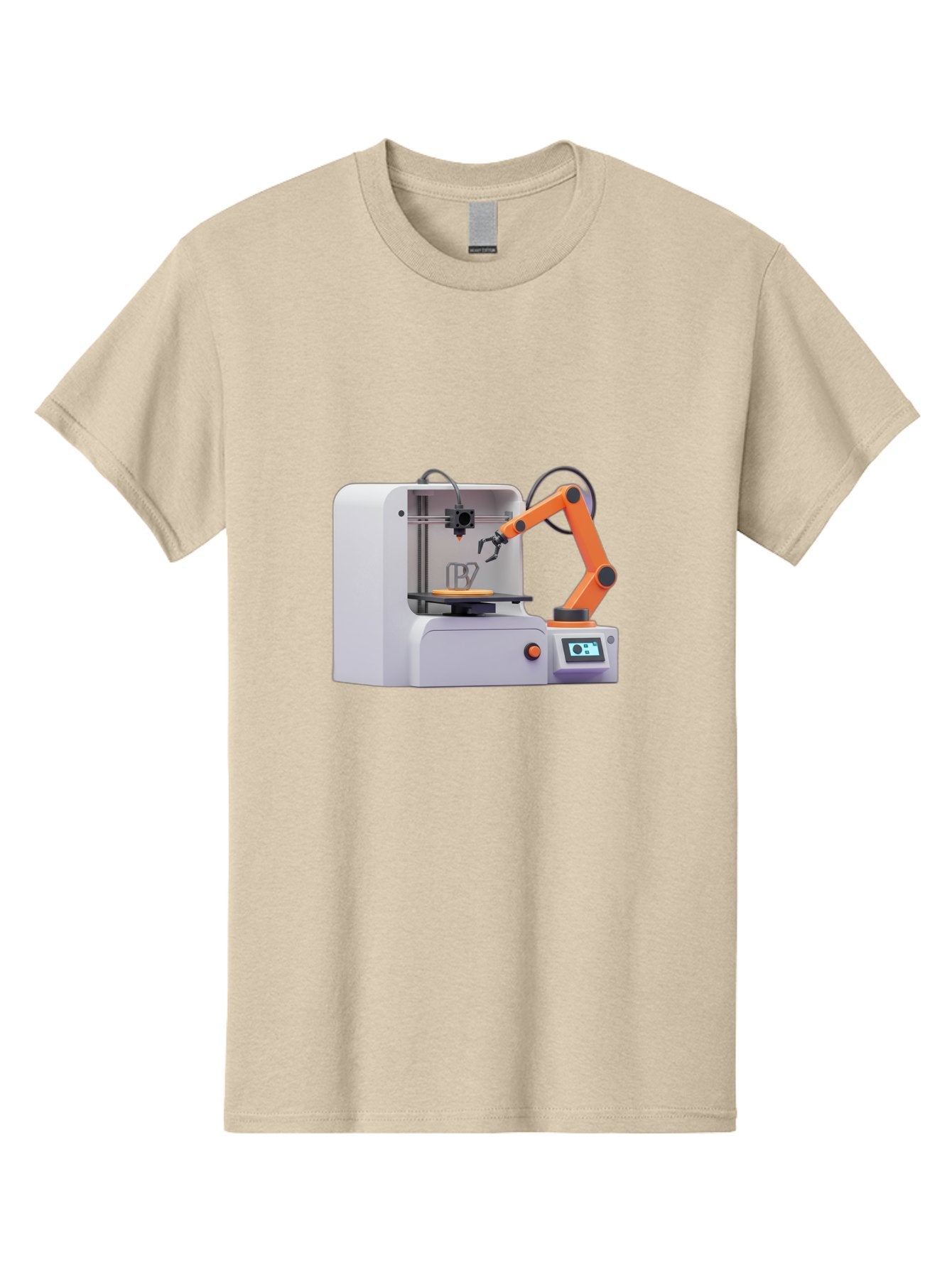 3D-Printer-28 Men'S Graphic Tee, 100% Cotton, Comfortable Casual Summer Wear, Machine Washable, 3D Printing Technology, Robotic Arm, Precision Engineering, Additive Manufacturing, Digital Fabrication, Prototype Development, 3D Modeling Baa022 14