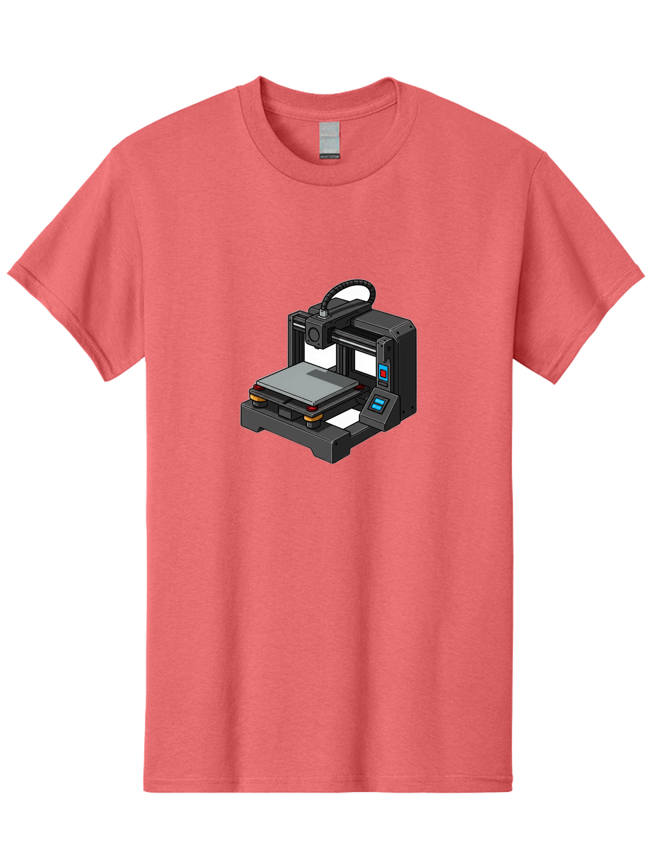 3D-Printer-32 Men'S Graphic Tee, 100% Cotton, Comfortable Casual Summer Wear, Machine Washable, 3D Printing Technology, Additive Manufacturing, Digital Fabrication, Rapid Prototyping, 3D Modeling, Printer Control Panel Baa027 27