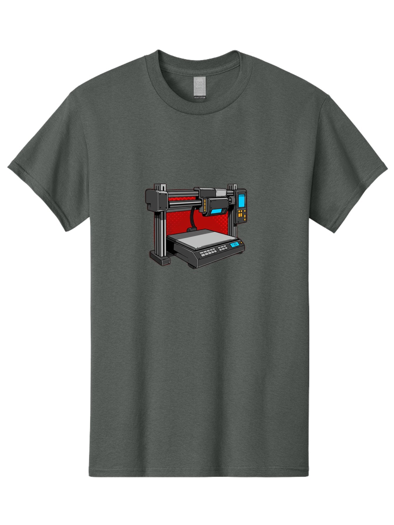3D-Printer-34 Men'S Graphic Tee, 100% Cotton, Comfortable Casual Summer Wear, Machine Washable, 3D Printing Technology, Additive Manufacturing, Futuristic Machine, Digital Fabrication, Precise Printing, Industrial Design, Baa029 10