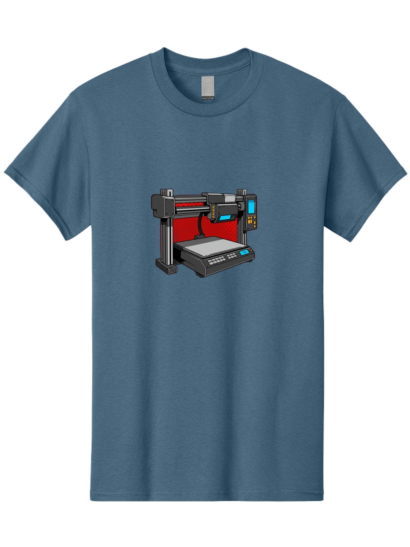 3D-Printer-34 Men'S Graphic Tee, 100% Cotton, Comfortable Casual Summer Wear, Machine Washable, 3D Printing Technology, Additive Manufacturing, Futuristic Machine, Digital Fabrication, Precise Printing, Industrial Design, Baa029 12