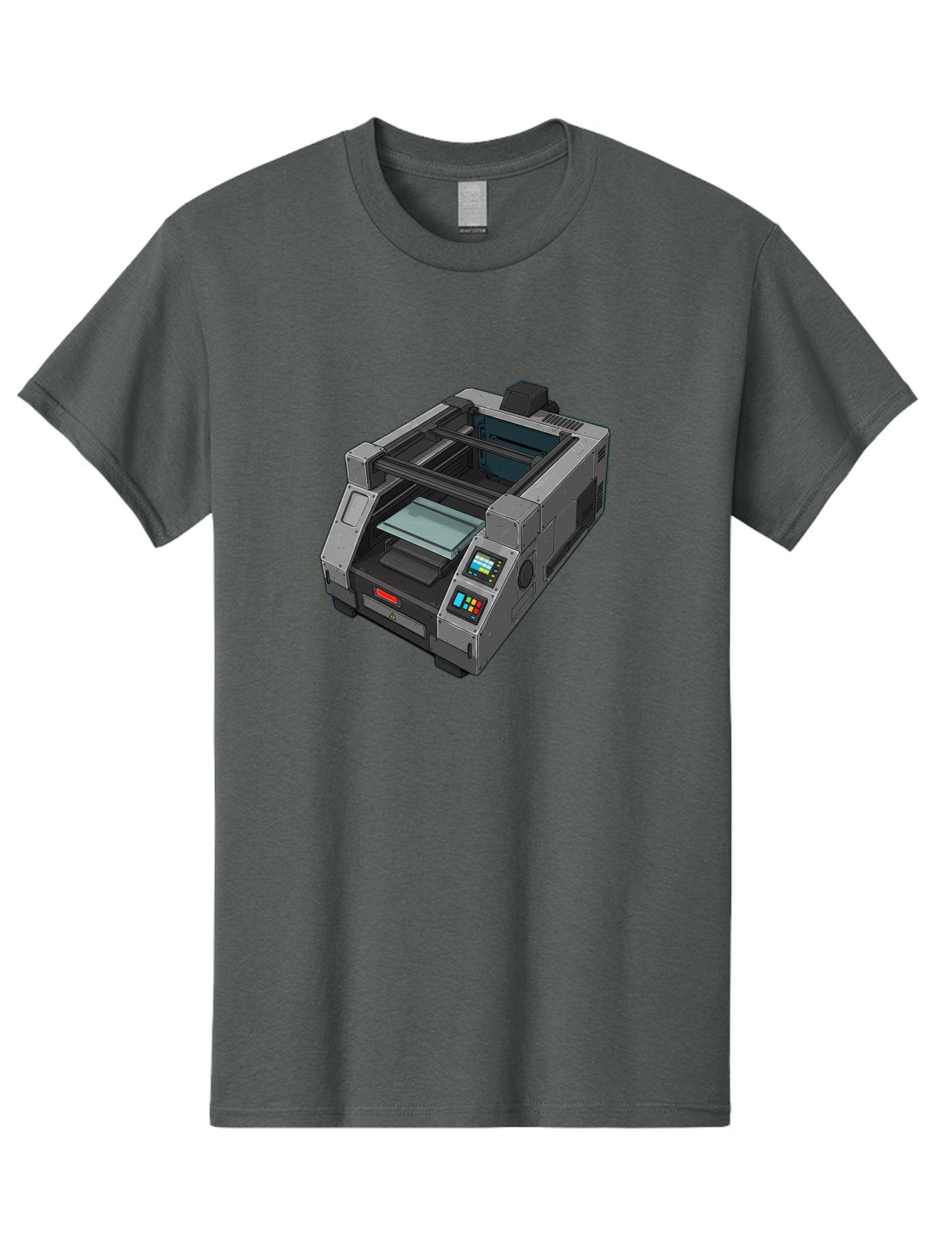 3D-Printer-35 Men'S Graphic Tee, 100% Cotton, Comfortable Casual Summer Wear, Machine Washable, 3D Printing Technology, Futuristic Printer, Digital Fabrication, Advanced Manufacturing, Printer Control Panel, Printing Process, Baa030 6