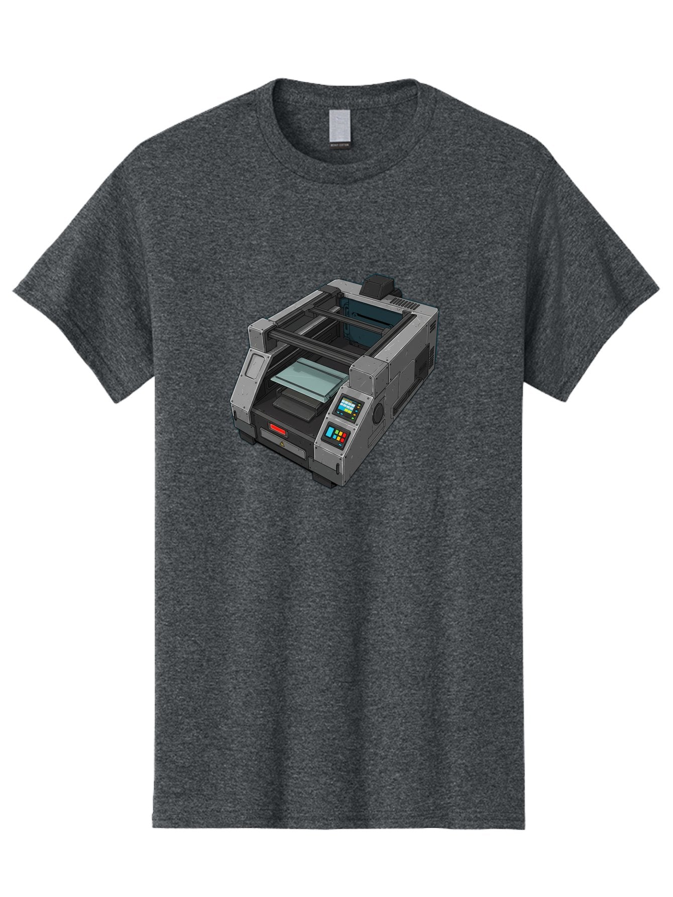 3D-Printer-35 Men'S Graphic Tee, 100% Cotton, Comfortable Casual Summer Wear, Machine Washable, 3D Printing Technology, Futuristic Printer, Digital Fabrication, Advanced Manufacturing, Printer Control Panel, Printing Process, Baa030 11