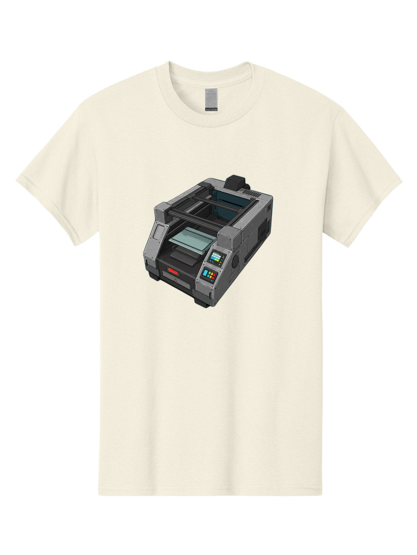 3D-Printer-35 Men'S Graphic Tee, 100% Cotton, Comfortable Casual Summer Wear, Machine Washable, 3D Printing Technology, Futuristic Printer, Digital Fabrication, Advanced Manufacturing, Printer Control Panel, Printing Process, Baa030 14