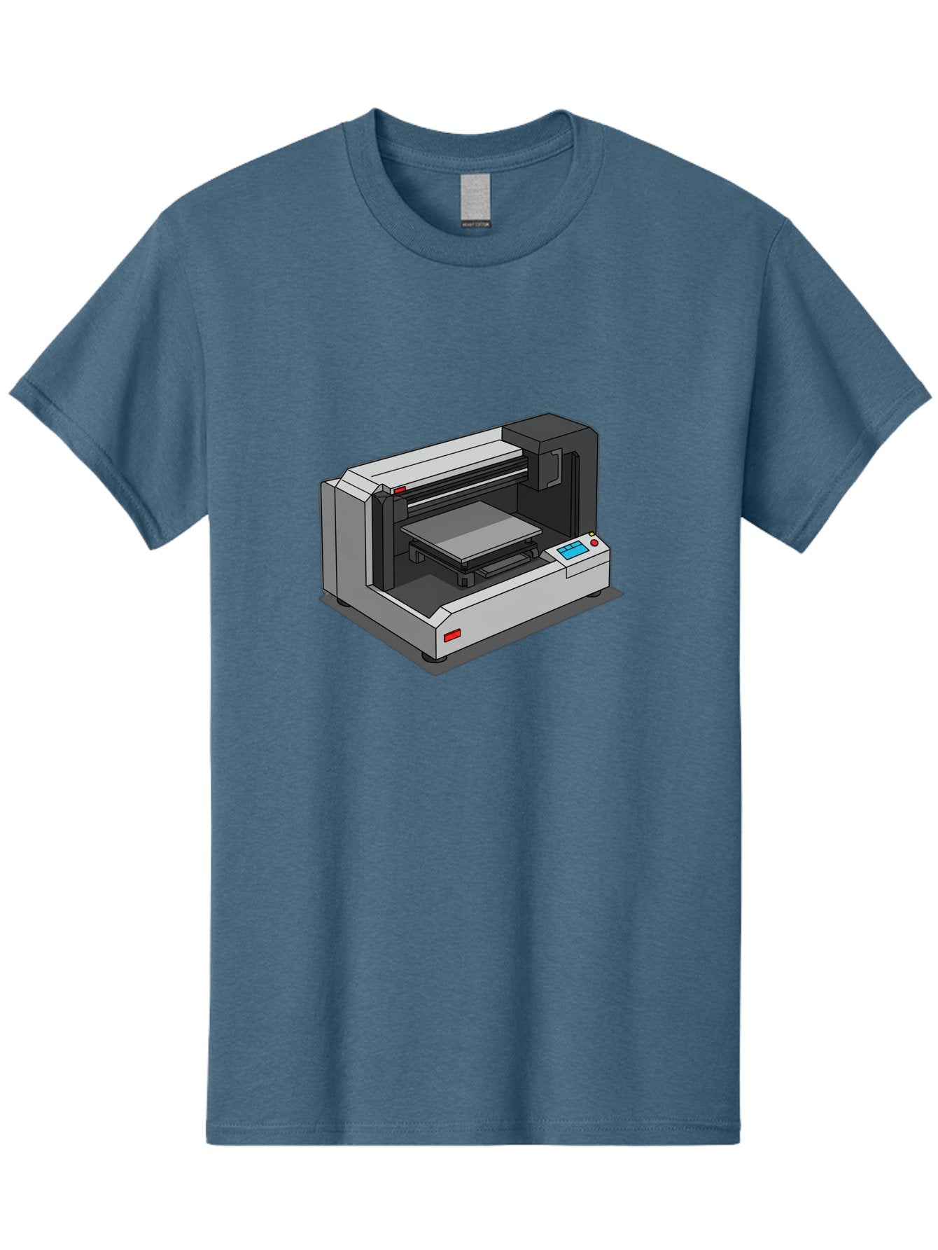 3D-Printer-39 Men'S Graphic Tee, 100% Cotton, Comfortable Casual Summer Wear, Machine Washable, 3D Printing Technology, Digital Fabrication, Additive Manufacturing, Rapid Prototyping, Industrial Design, Futuristic Machinery, Control Panel, Baa034 14