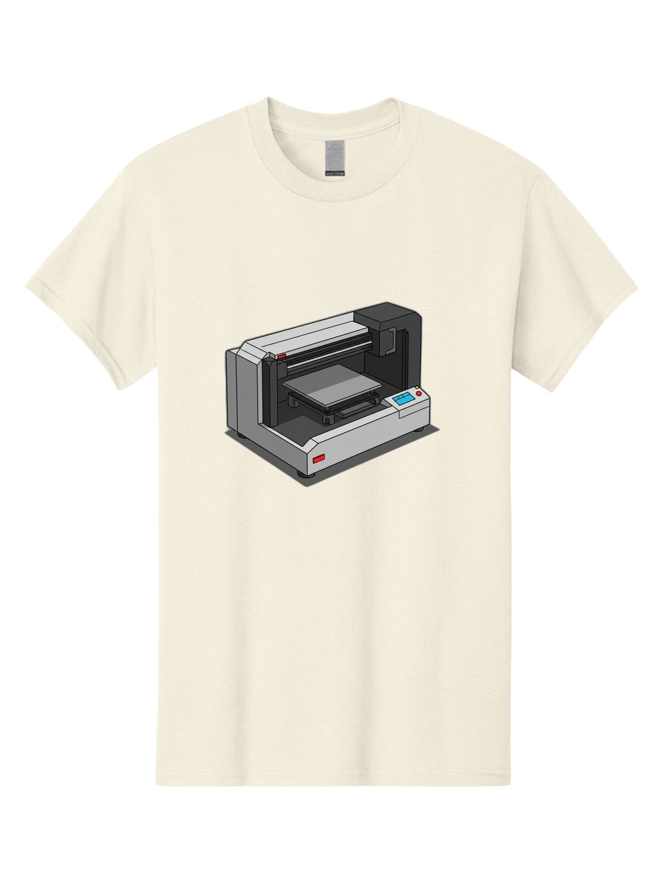 3D-Printer-39 Men'S Graphic Tee, 100% Cotton, Comfortable Casual Summer Wear, Machine Washable, 3D Printing Technology, Digital Fabrication, Additive Manufacturing, Rapid Prototyping, Industrial Design, Futuristic Machinery, Control Panel, Baa034 11