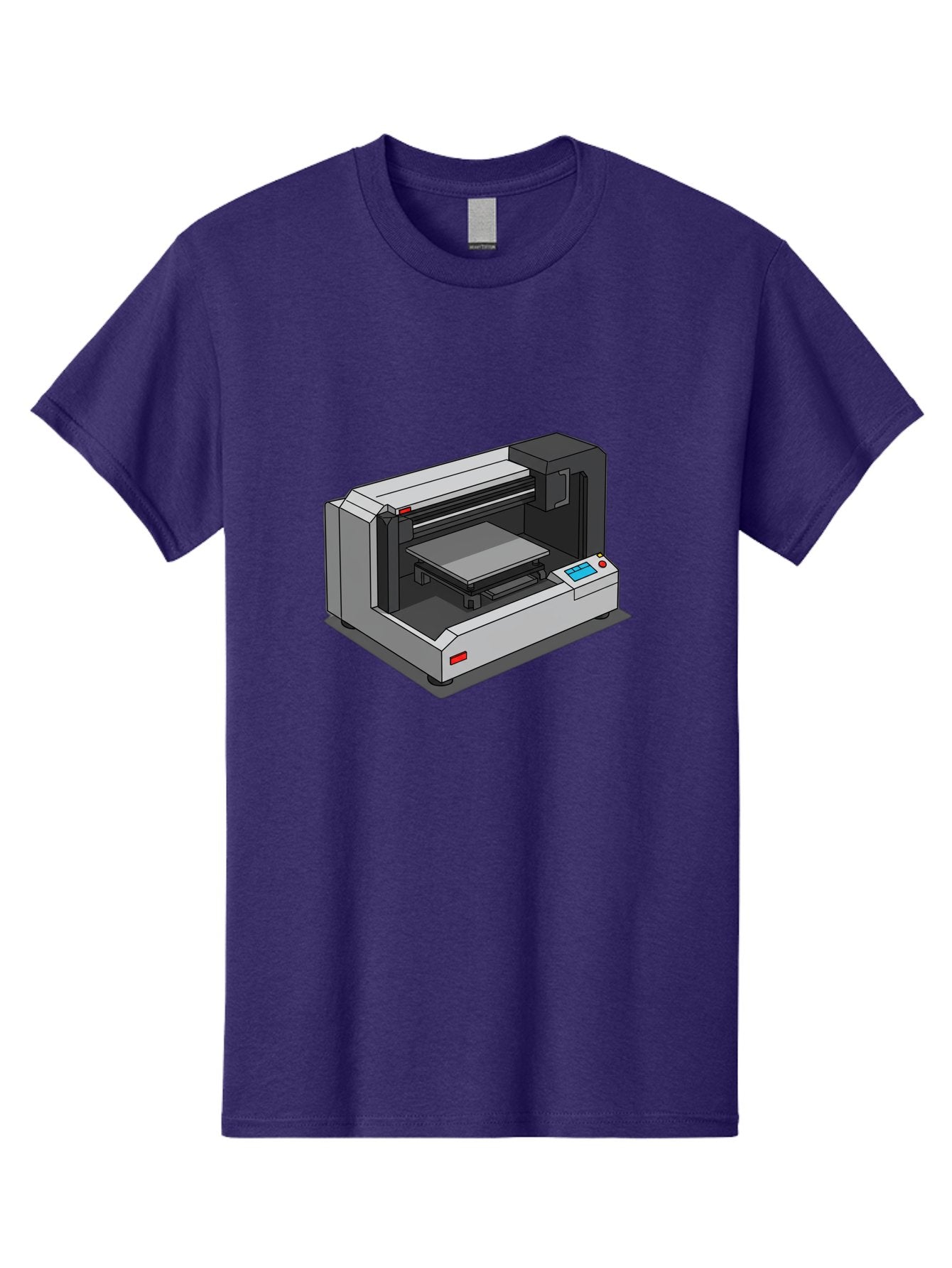 3D-Printer-39 Men'S Graphic Tee, 100% Cotton, Comfortable Casual Summer Wear, Machine Washable, 3D Printing Technology, Digital Fabrication, Additive Manufacturing, Rapid Prototyping, Industrial Design, Futuristic Machinery, Control Panel, Baa034 13