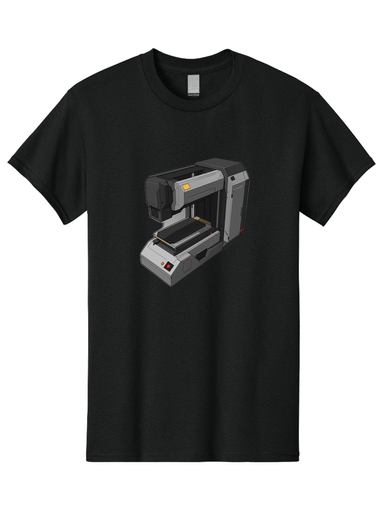 3D-Printer-41 Men'S Graphic Tee, 100% Cotton, Comfortable Casual Summer Wear, Machine Washable, 3D Printing Technology, Digital Fabrication, Additive Manufacturing, Printer Design, Futuristic Machinery, Modern Innovation, 3D Modeling, Baa037 6