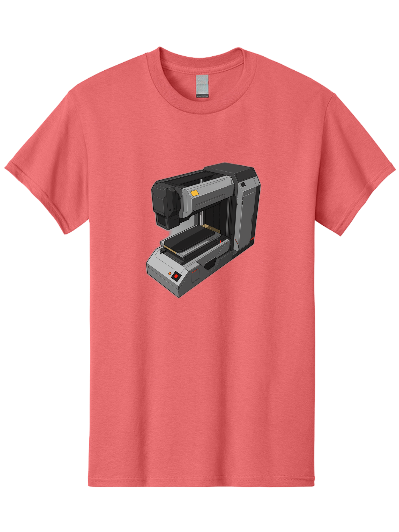 3D-Printer-41 Men'S Graphic Tee, 100% Cotton, Comfortable Casual Summer Wear, Machine Washable, 3D Printing Technology, Digital Fabrication, Additive Manufacturing, Printer Design, Futuristic Machinery, Modern Innovation, 3D Modeling, Baa037