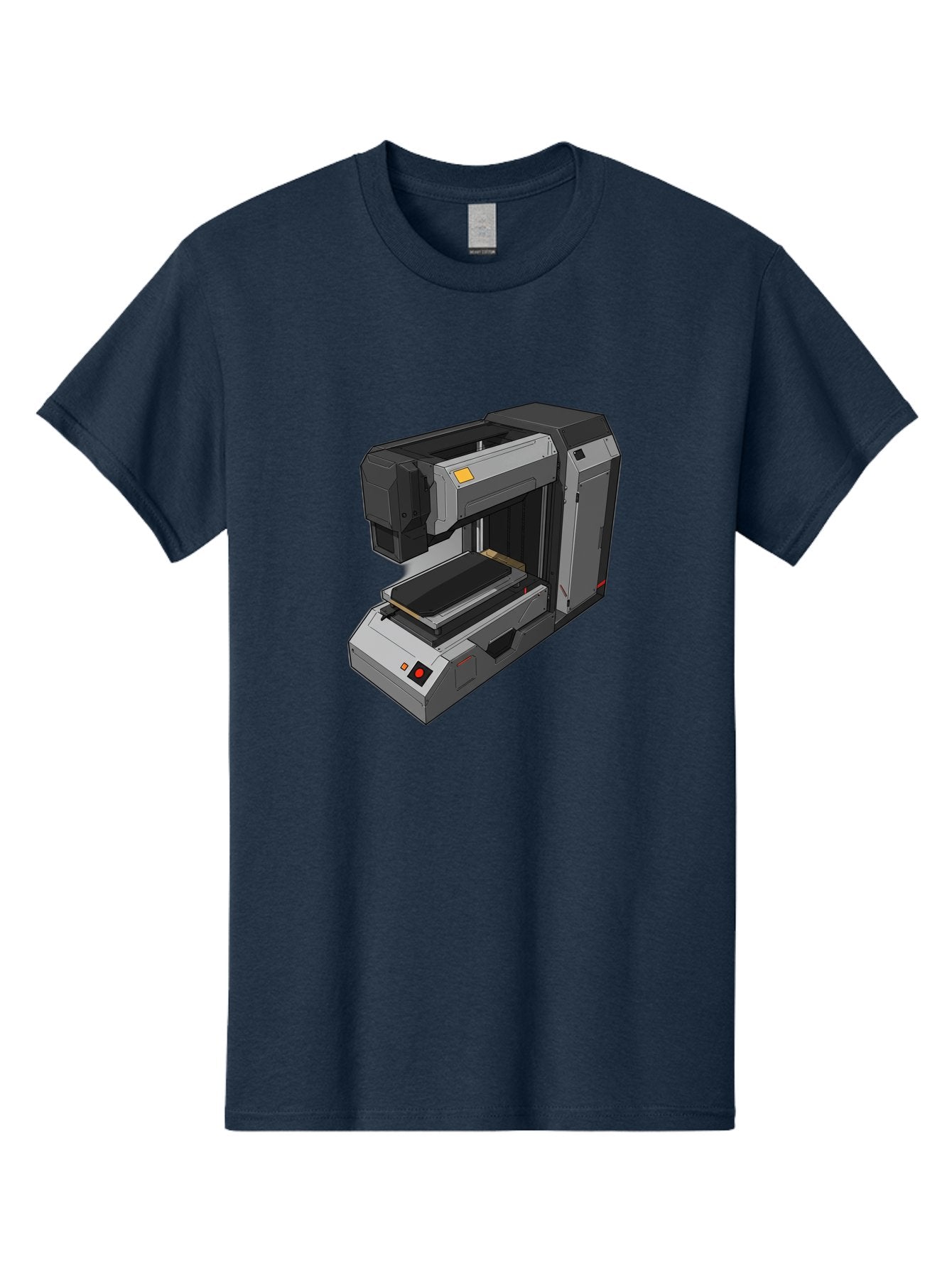 3D-Printer-41 Men'S Graphic Tee, 100% Cotton, Comfortable Casual Summer Wear, Machine Washable, 3D Printing Technology, Digital Fabrication, Additive Manufacturing, Printer Design, Futuristic Machinery, Modern Innovation, 3D Modeling, Baa037 7