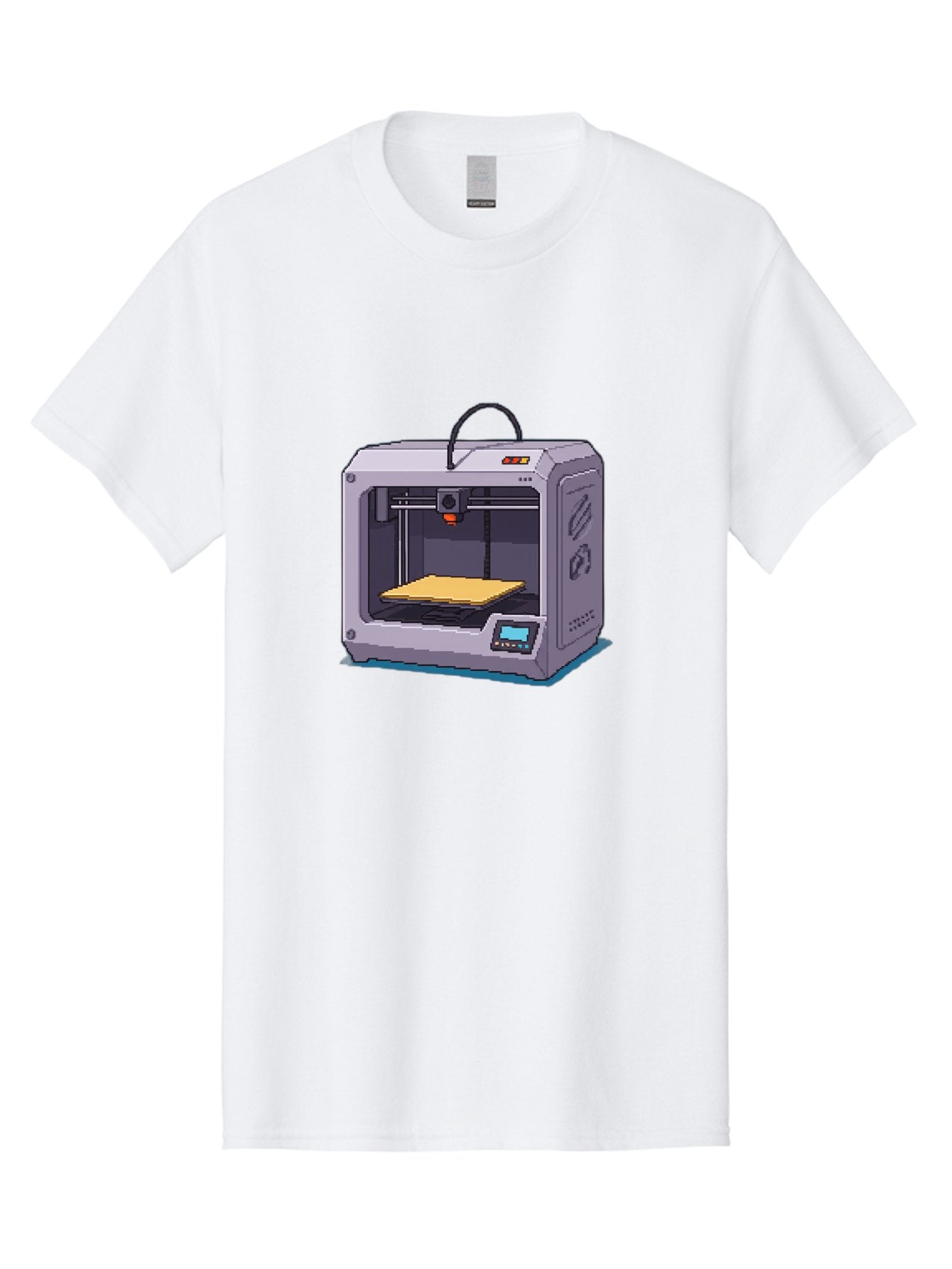 3D-Printer-7 Men'S Graphic Tee, 100% Cotton, Comfortable Casual Summer Wear, Machine Washable, 3D Printing Technology, Additive Manufacturing, Digital Fabrication, Rapid Prototyping, Layered Printing, Futuristic Innovation Baa041 13
