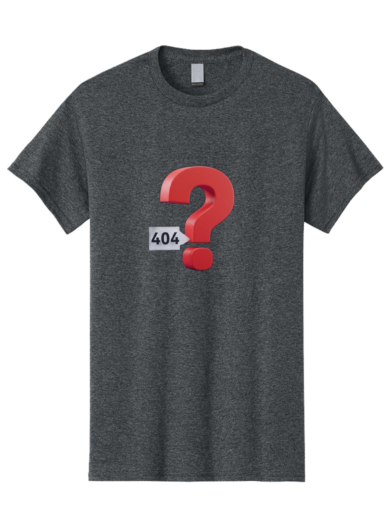 404-2 Men'S Graphic Tee, 100% Cotton, Comfortable Casual Summer Wear, Machine Washable, Error Message, Page Not Found, 404 Number, Question Mark, Digital Glitch, Website Error, Technical Issue, Problem Solving, Troubleshooting Baa059