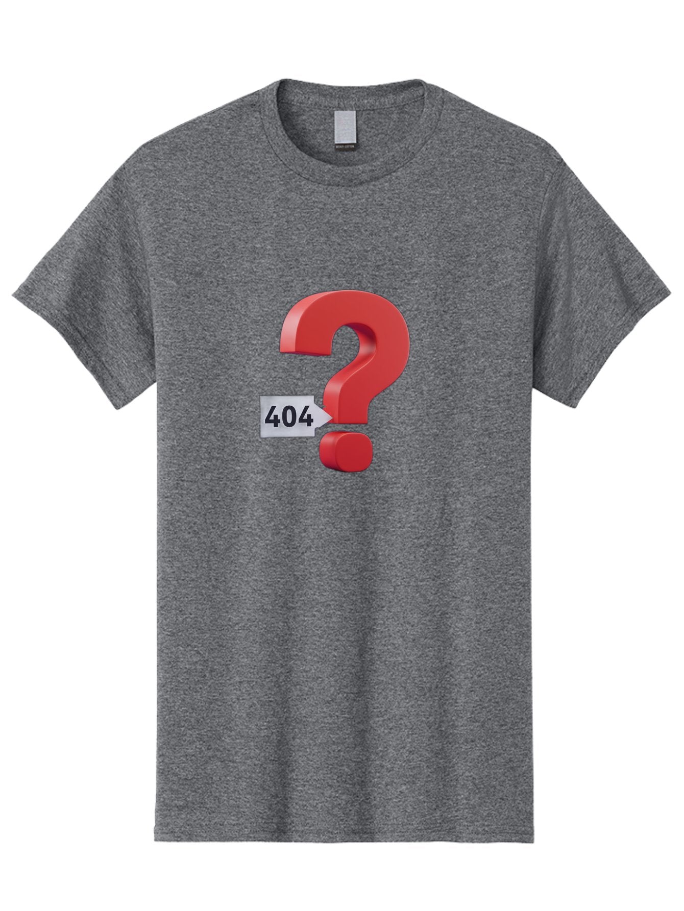 404-2 Men'S Graphic Tee, 100% Cotton, Comfortable Casual Summer Wear, Machine Washable, Error Message, Page Not Found, 404 Number, Question Mark, Digital Glitch, Website Error, Technical Issue, Problem Solving, Troubleshooting Baa059 8