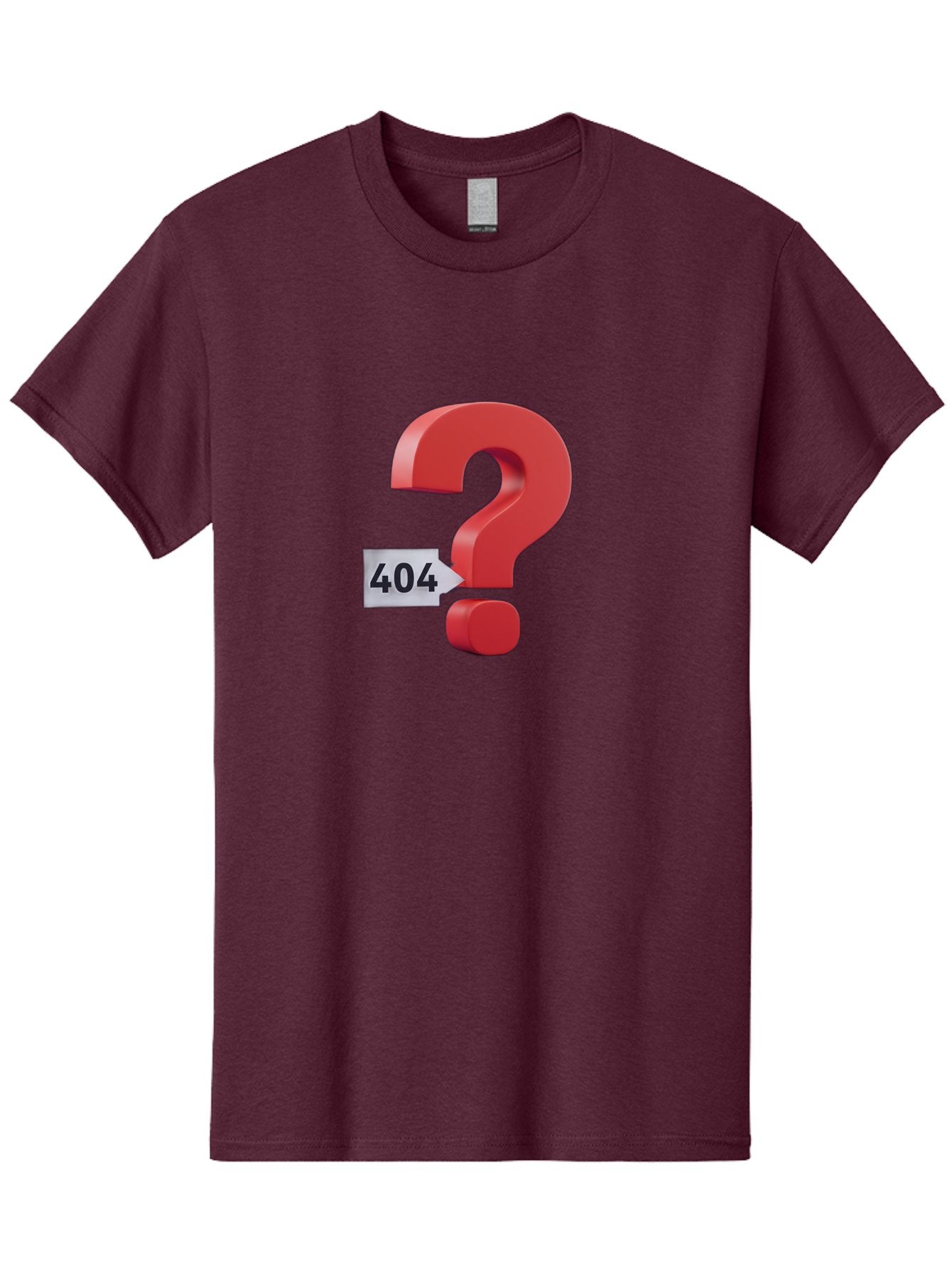 404-2 Men'S Graphic Tee, 100% Cotton, Comfortable Casual Summer Wear, Machine Washable, Error Message, Page Not Found, 404 Number, Question Mark, Digital Glitch, Website Error, Technical Issue, Problem Solving, Troubleshooting Baa059 12