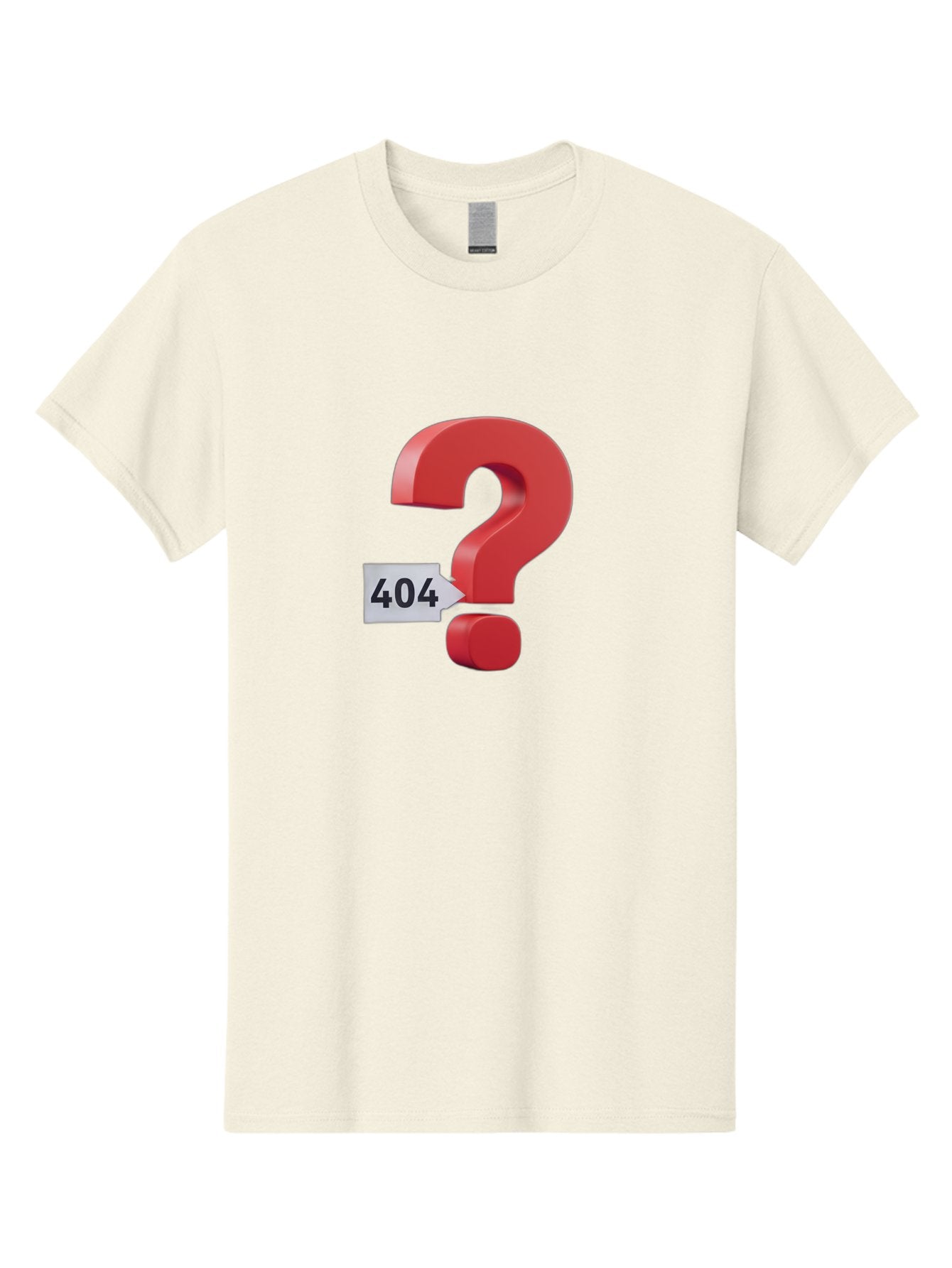 404-2 Men'S Graphic Tee, 100% Cotton, Comfortable Casual Summer Wear, Machine Washable, Error Message, Page Not Found, 404 Number, Question Mark, Digital Glitch, Website Error, Technical Issue, Problem Solving, Troubleshooting Baa059 3