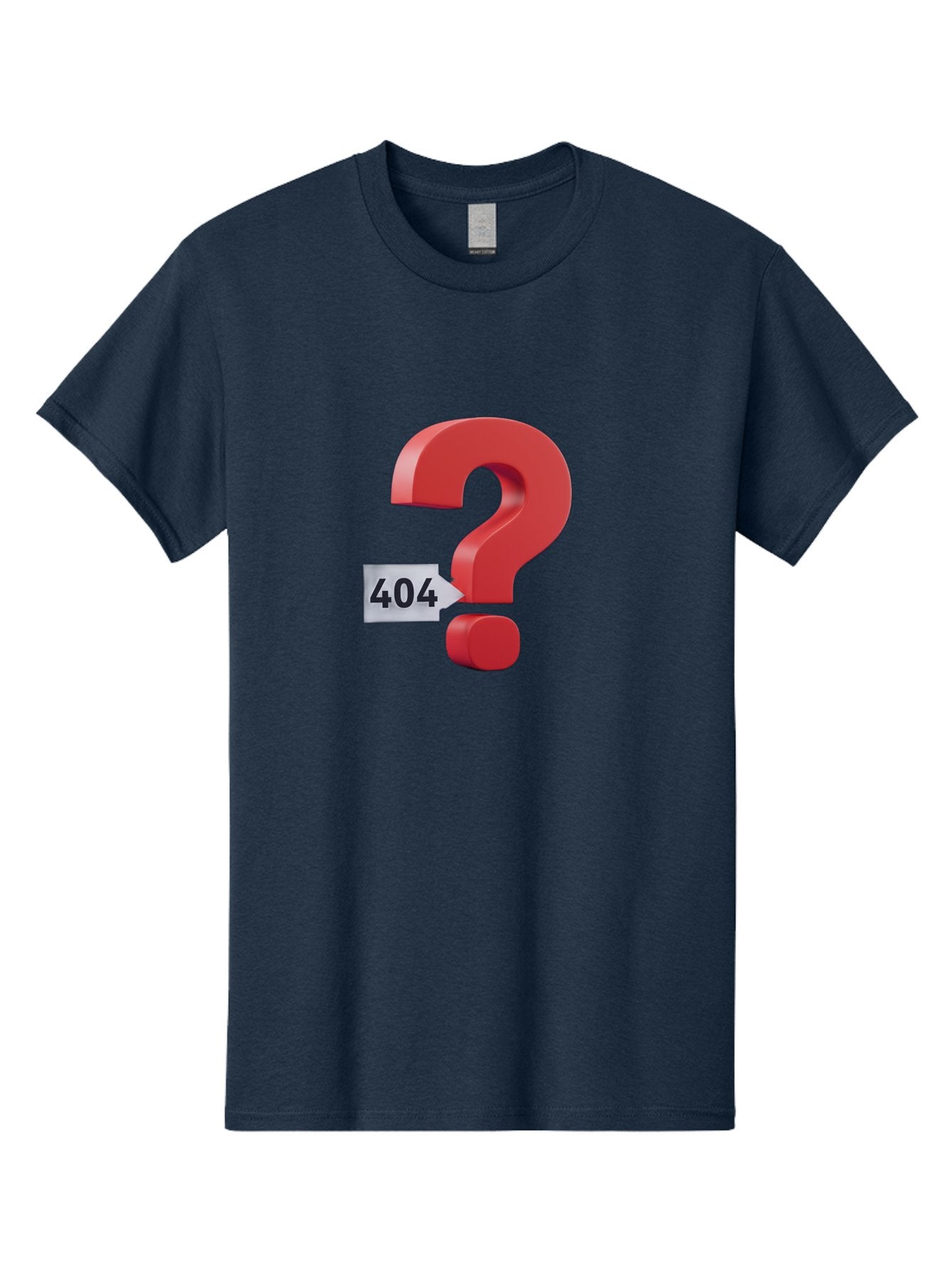 404-2 Men'S Graphic Tee, 100% Cotton, Comfortable Casual Summer Wear, Machine Washable, Error Message, Page Not Found, 404 Number, Question Mark, Digital Glitch, Website Error, Technical Issue, Problem Solving, Troubleshooting Baa059 10