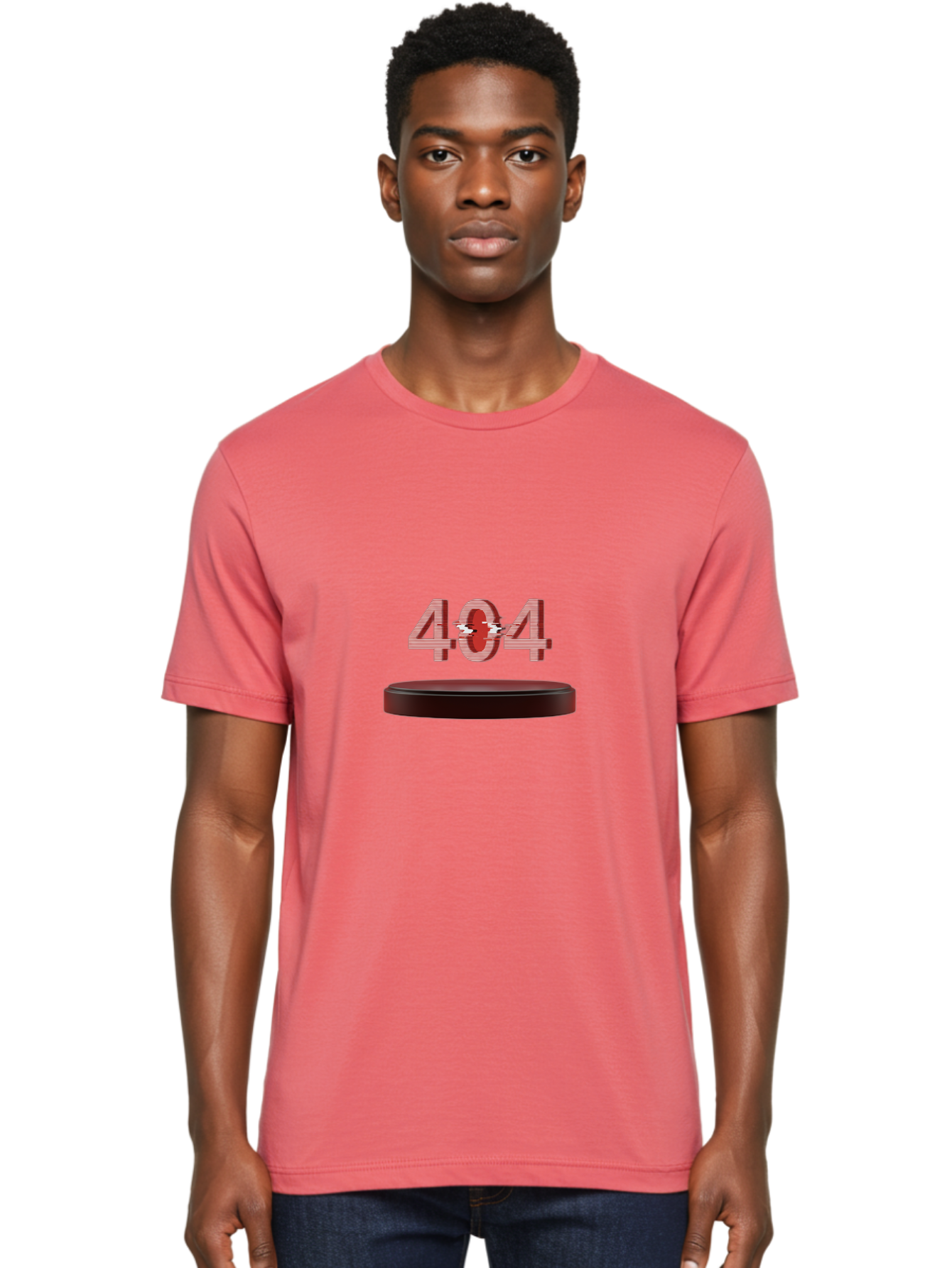 404-6 Men'S Graphic Tee, 100% Cotton, Comfortable Casual Summer Wear, Machine Washable, 404 Error Message, Glitch Effect, Red Numbers, Broken Link, Error Page, Digital Disruption, Cyber Glitch, Futuristic Design Baa063 12