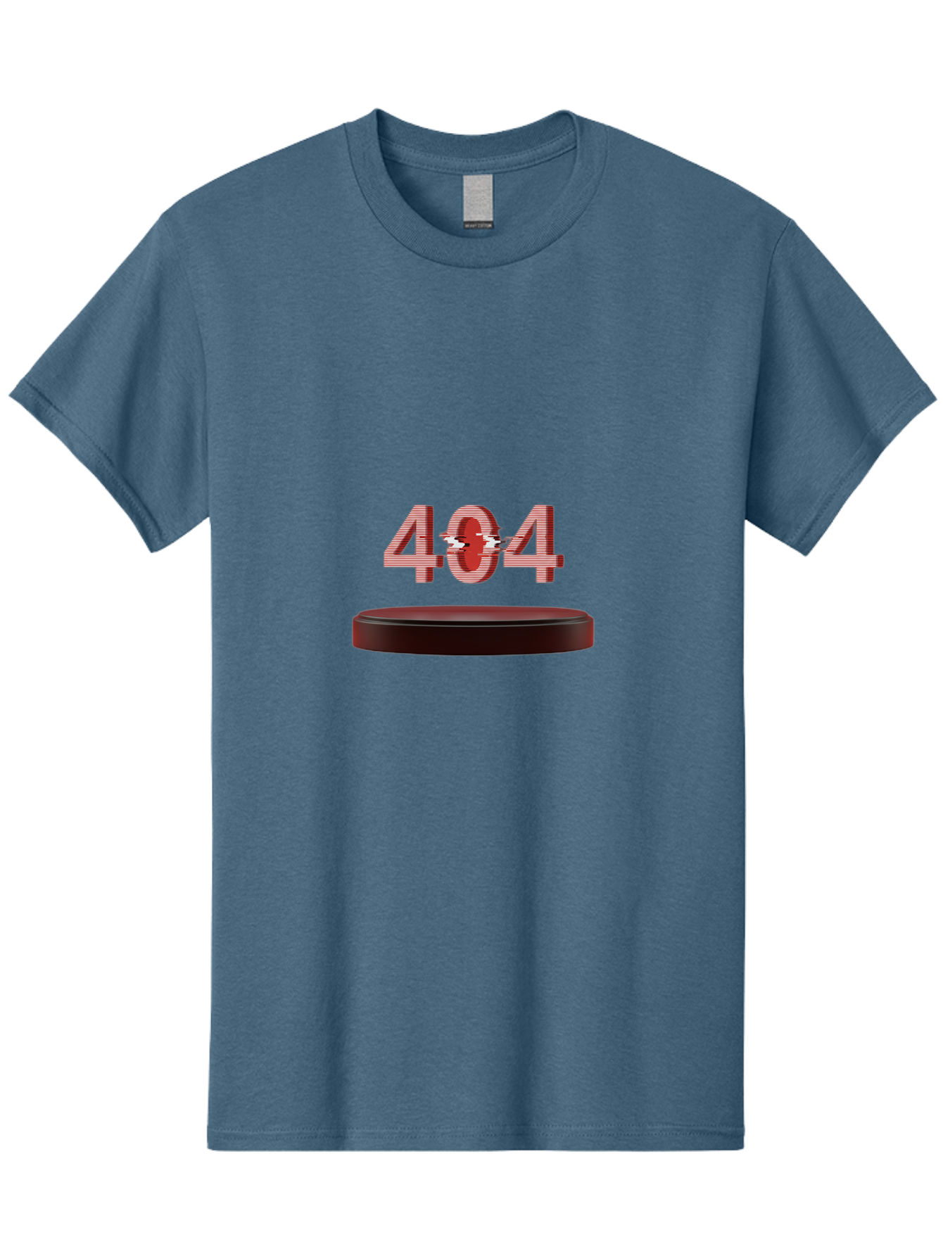 404-6 Men'S Graphic Tee, 100% Cotton, Comfortable Casual Summer Wear, Machine Washable, 404 Error Message, Glitch Effect, Red Numbers, Broken Link, Error Page, Digital Disruption, Cyber Glitch, Futuristic Design Baa063