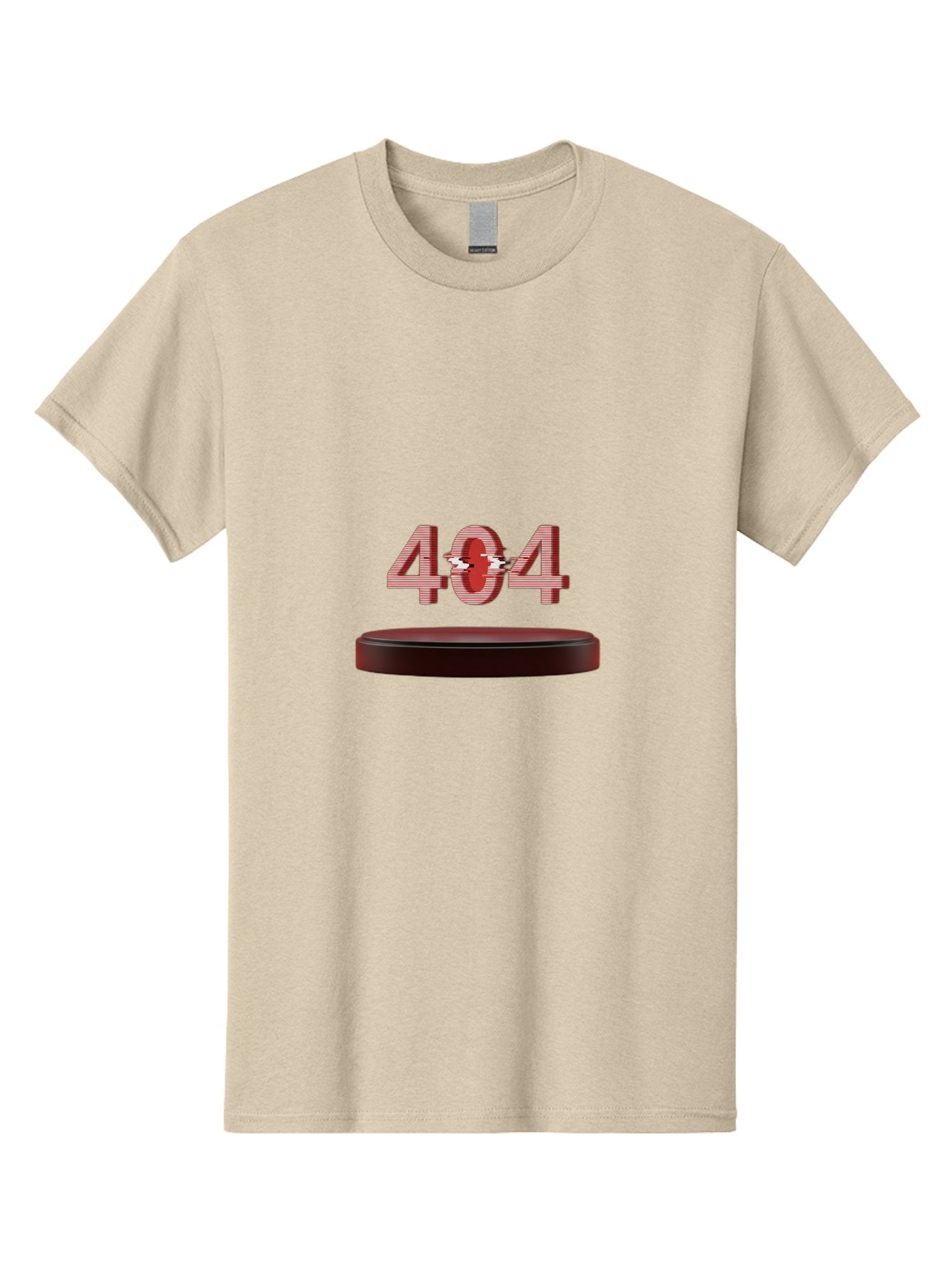 404-6 Men'S Graphic Tee, 100% Cotton, Comfortable Casual Summer Wear, Machine Washable, 404 Error Message, Glitch Effect, Red Numbers, Broken Link, Error Page, Digital Disruption, Cyber Glitch, Futuristic Design Baa063