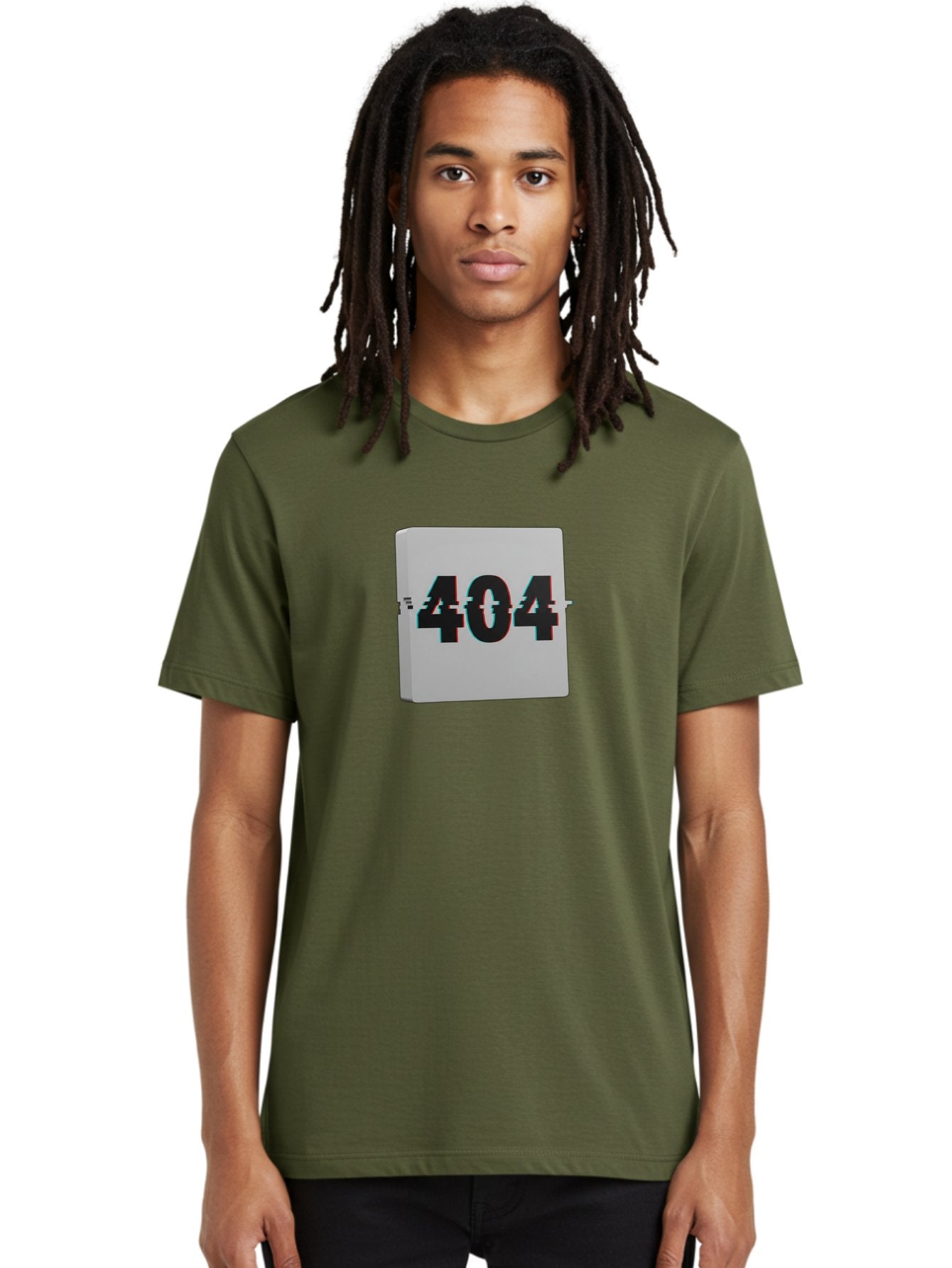 404-7 Men'S Graphic Tee, 100% Cotton, Comfortable Casual Summer Wear, Machine Washable, 404 Error, Page Not Found, Digital Glitch, Distorted Text, Error Message, Broken Link, Website Issue, Technical Problem, Online Error Baa064 24