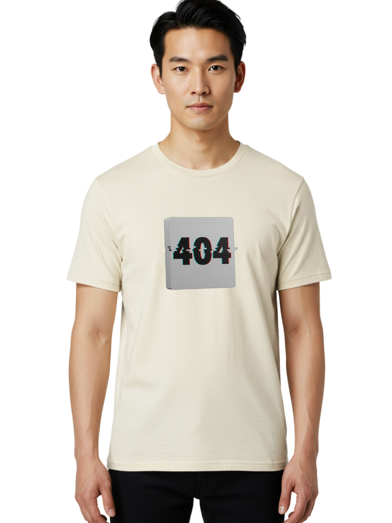 404-7 Men'S Graphic Tee, 100% Cotton, Comfortable Casual Summer Wear, Machine Washable, 404 Error, Page Not Found, Digital Glitch, Distorted Text, Error Message, Broken Link, Website Issue, Technical Problem, Online Error Baa064
