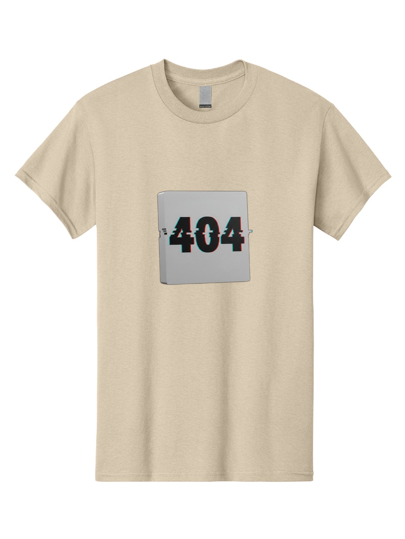 404-7 Men'S Graphic Tee, 100% Cotton, Comfortable Casual Summer Wear, Machine Washable, 404 Error, Page Not Found, Digital Glitch, Distorted Text, Error Message, Broken Link, Website Issue, Technical Problem, Online Error Baa064 4