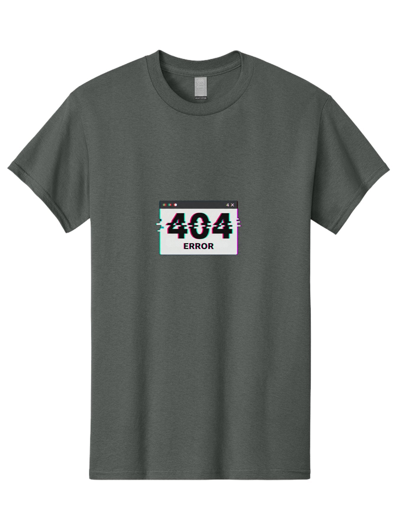 404-Error-2 Men'S Graphic Tee, 100% Cotton, Comfortable Casual Summer Wear, Machine Washable, 404 Error Page, Glitch Effect, Distorted Text, Broken Link, Webpage Not Found, Glitch Art, Error Message, Cyberpunk, Distorted Graphic, 404, Error Baa076 8