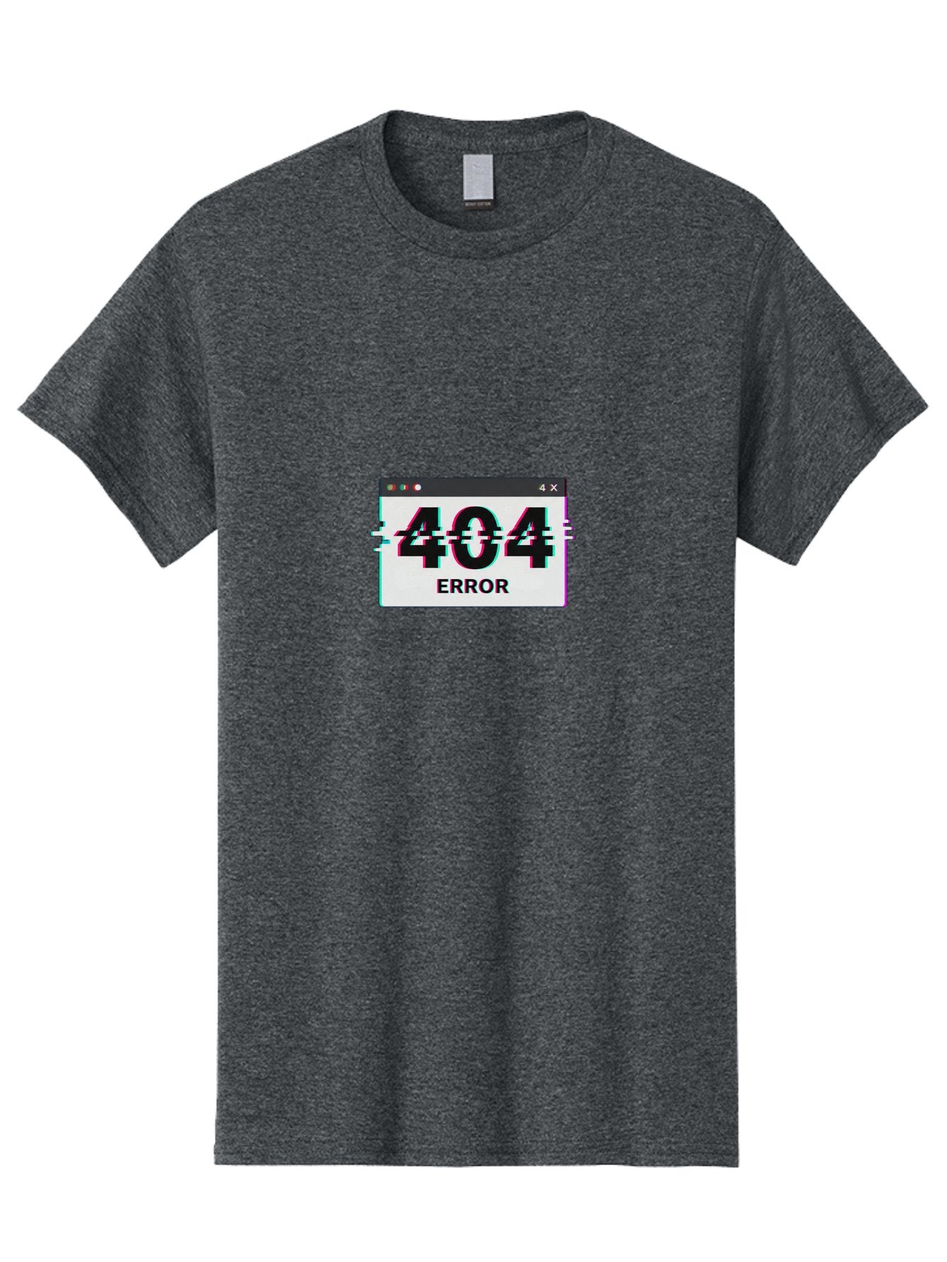404-Error-2 Men'S Graphic Tee, 100% Cotton, Comfortable Casual Summer Wear, Machine Washable, 404 Error Page, Glitch Effect, Distorted Text, Broken Link, Webpage Not Found, Glitch Art, Error Message, Cyberpunk, Distorted Graphic, 404, Error Baa076