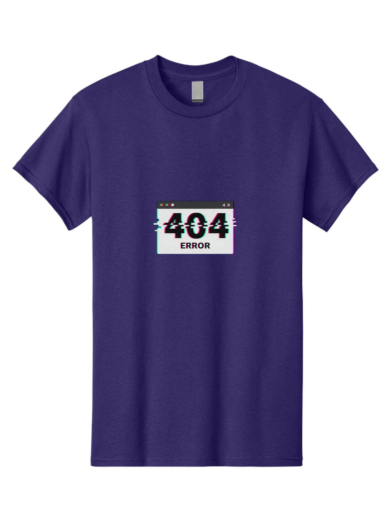 404-Error-2 Men'S Graphic Tee, 100% Cotton, Comfortable Casual Summer Wear, Machine Washable, 404 Error Page, Glitch Effect, Distorted Text, Broken Link, Webpage Not Found, Glitch Art, Error Message, Cyberpunk, Distorted Graphic, 404, Error Baa076 9