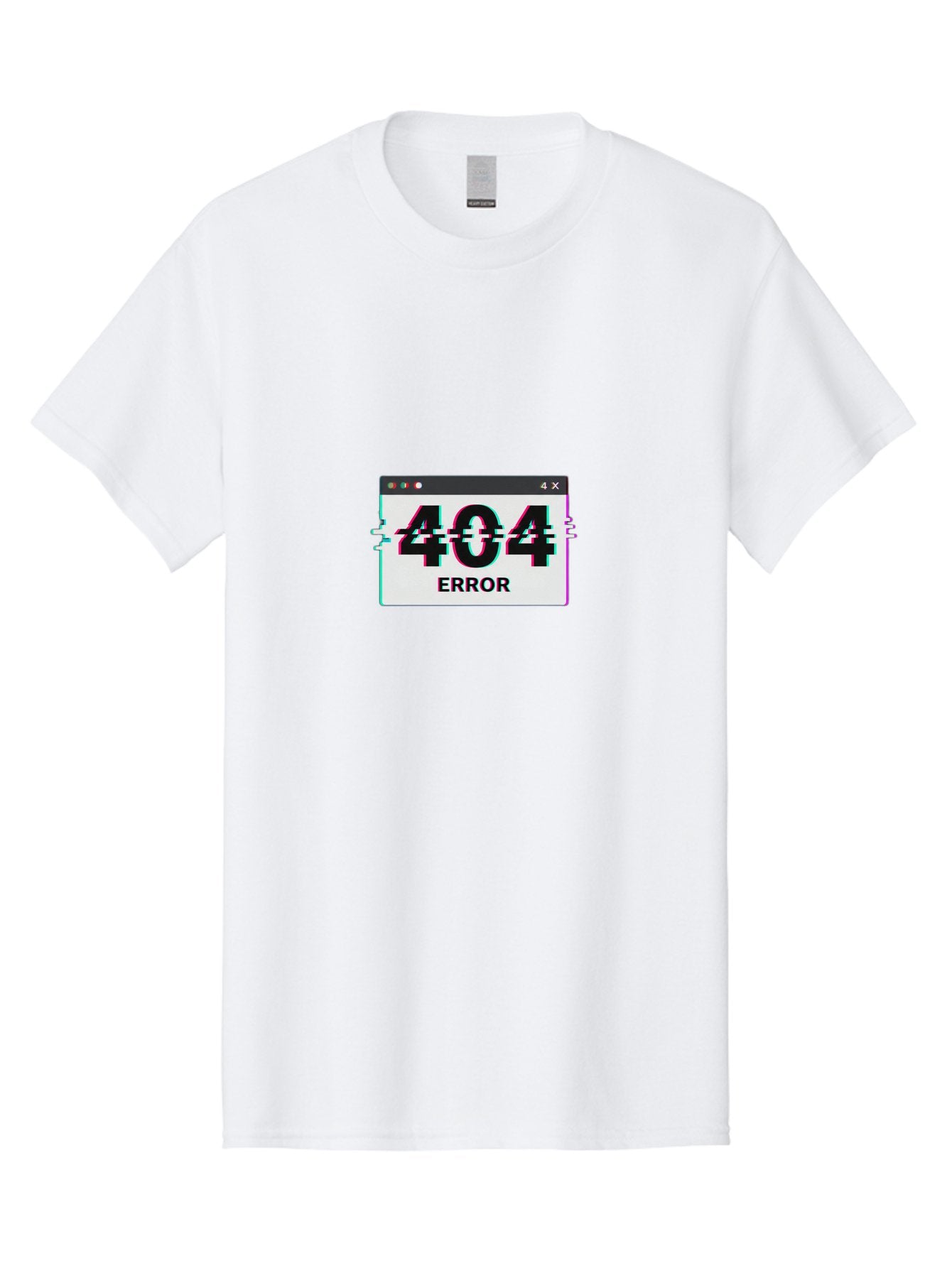 404-Error-2 Men'S Graphic Tee, 100% Cotton, Comfortable Casual Summer Wear, Machine Washable, 404 Error Page, Glitch Effect, Distorted Text, Broken Link, Webpage Not Found, Glitch Art, Error Message, Cyberpunk, Distorted Graphic, 404, Error Baa076 13