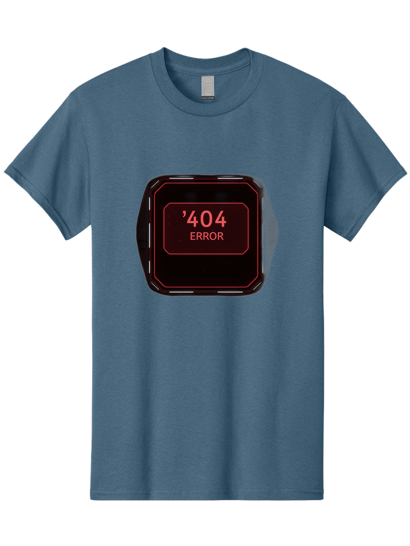 404-Error-5 Men'S Graphic Tee, 100% Cotton, Comfortable Casual Summer Wear, Machine Washable, 404 Error Message, Error Page, Website Error, Page Not Found, Futuristic Design, Digital Glitch, Red Neon Lights, Cyberpunk Aesthetic, Baa079 27