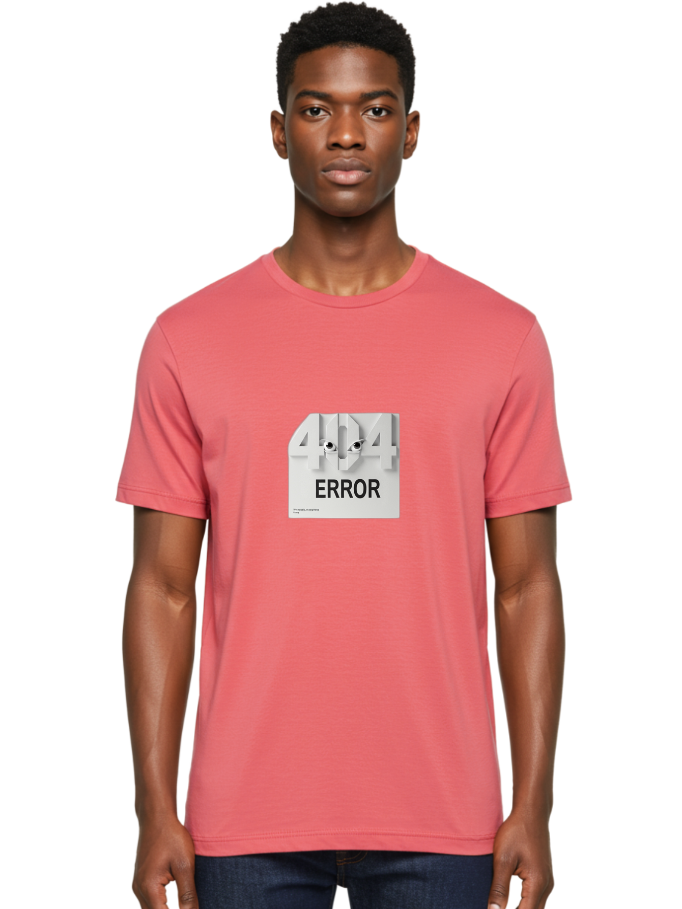 404-Error-8 Men'S Graphic Tee, 100% Cotton, Comfortable Casual Summer Wear, Machine Washable, 404 Error, Page Not Found, Broken Link, Website Error Message, Page Not Available, Error Code 404, Website Maintenance Baa082