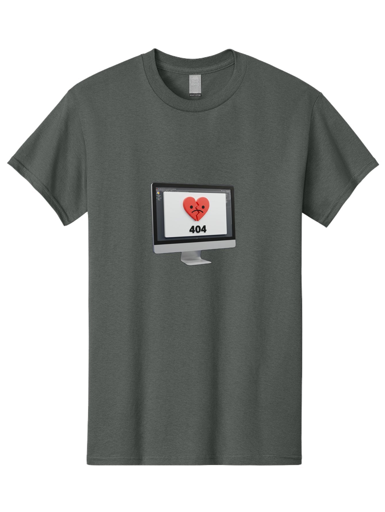 404-Error-Heart Men'S Graphic Tee, 100% Cotton, Comfortable Casual Summer Wear, Machine Washable, 404 Error Page, Broken Heart, Sad Face, Heartbreak Symbol, Webpage Not Found, Technical Issue, Error Message, Frustrated User Baa085 13