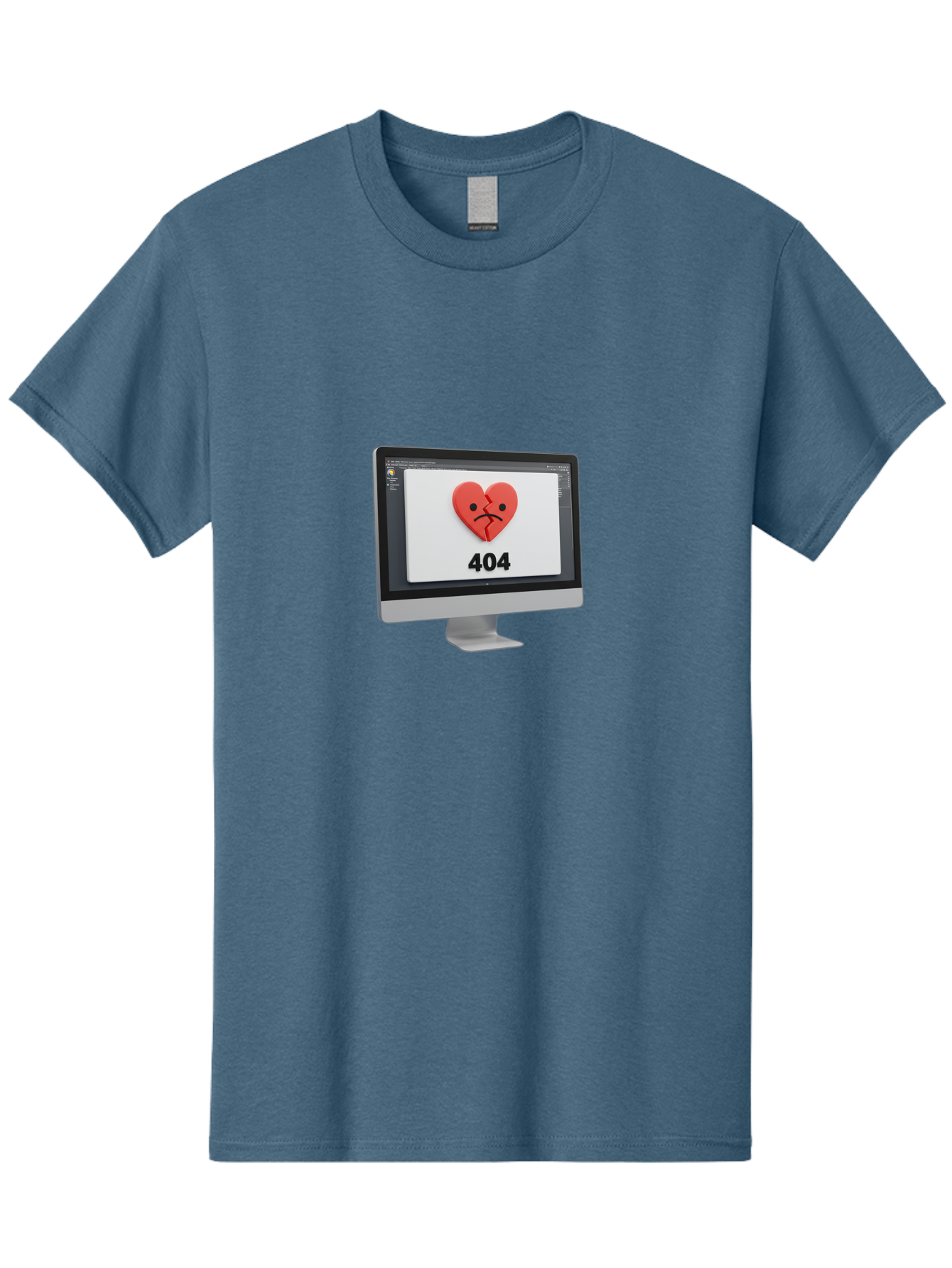 404-Error-Heart Men'S Graphic Tee, 100% Cotton, Comfortable Casual Summer Wear, Machine Washable, 404 Error Page, Broken Heart, Sad Face, Heartbreak Symbol, Webpage Not Found, Technical Issue, Error Message, Frustrated User Baa085 13