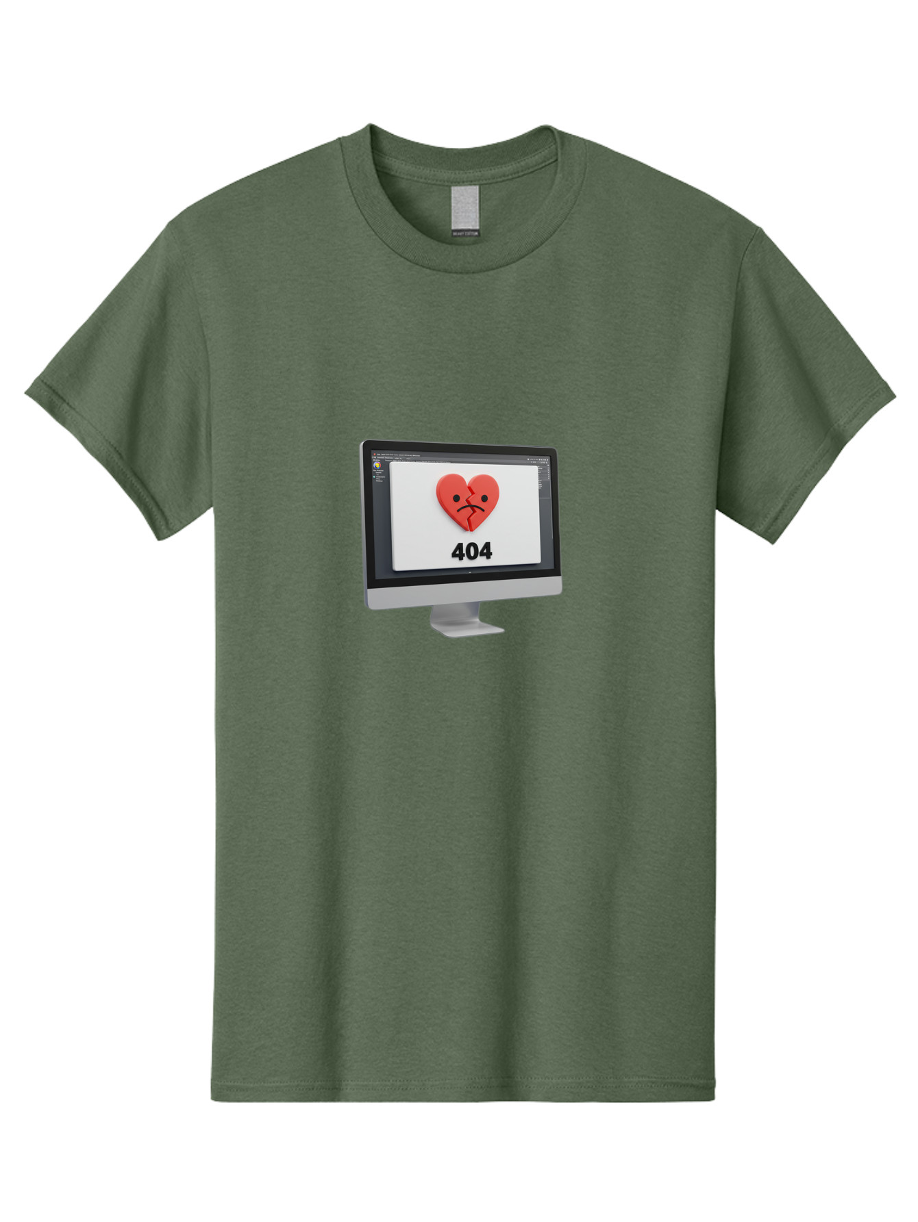 404-Error-Heart Men'S Graphic Tee, 100% Cotton, Comfortable Casual Summer Wear, Machine Washable, 404 Error Page, Broken Heart, Sad Face, Heartbreak Symbol, Webpage Not Found, Technical Issue, Error Message, Frustrated User Baa085 15