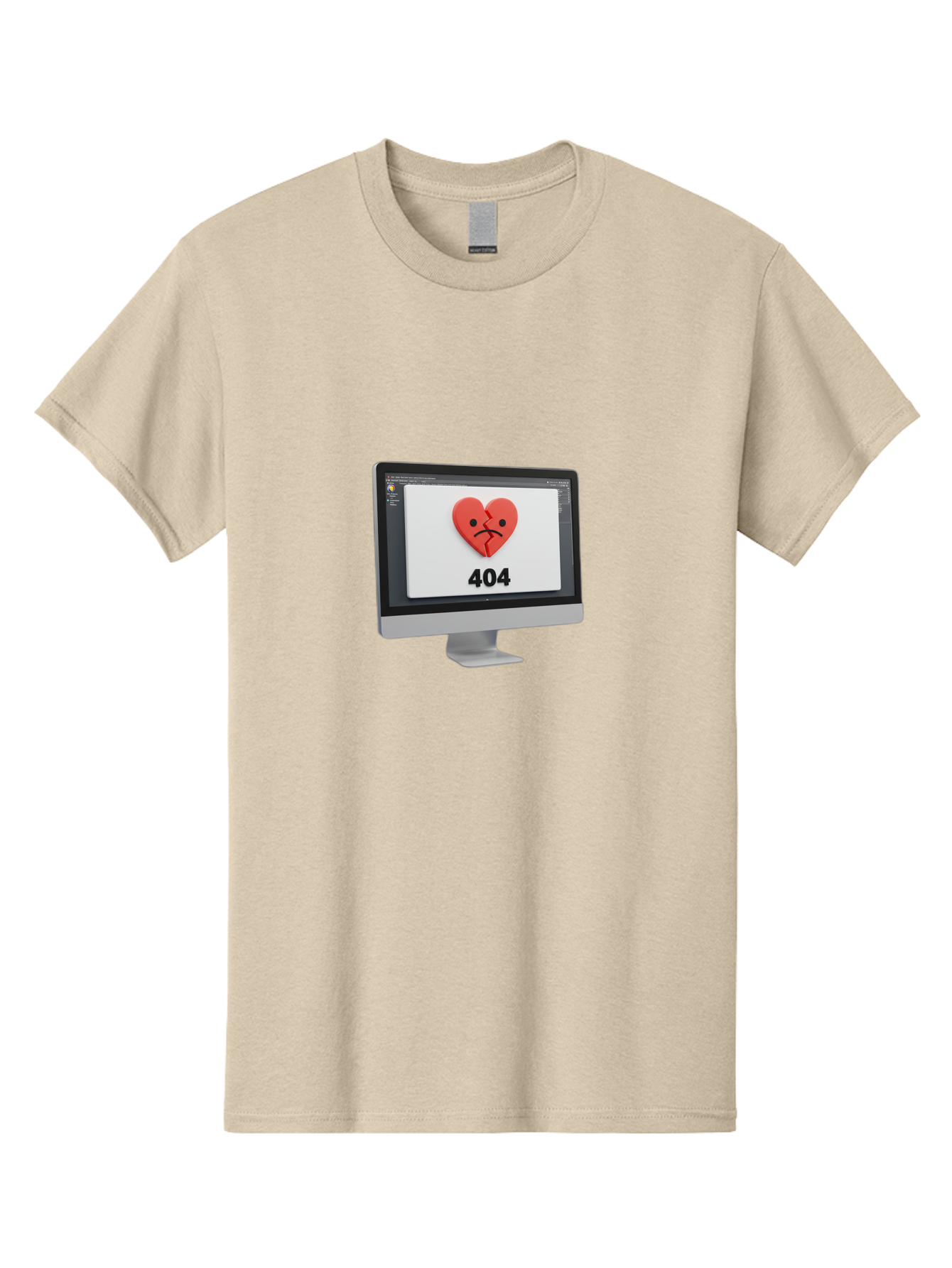 404-Error-Heart Men'S Graphic Tee, 100% Cotton, Comfortable Casual Summer Wear, Machine Washable, 404 Error Page, Broken Heart, Sad Face, Heartbreak Symbol, Webpage Not Found, Technical Issue, Error Message, Frustrated User Baa085 19